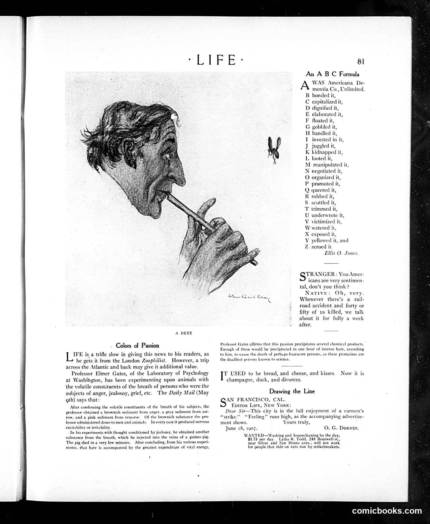 Life — July 18, 1907 — page 9: Life, 1907-07-18