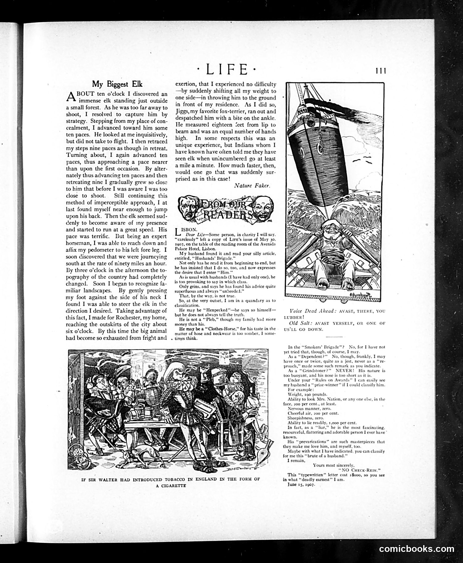 Life — July 25, 1907 — page 9: Life, 1907-07-25