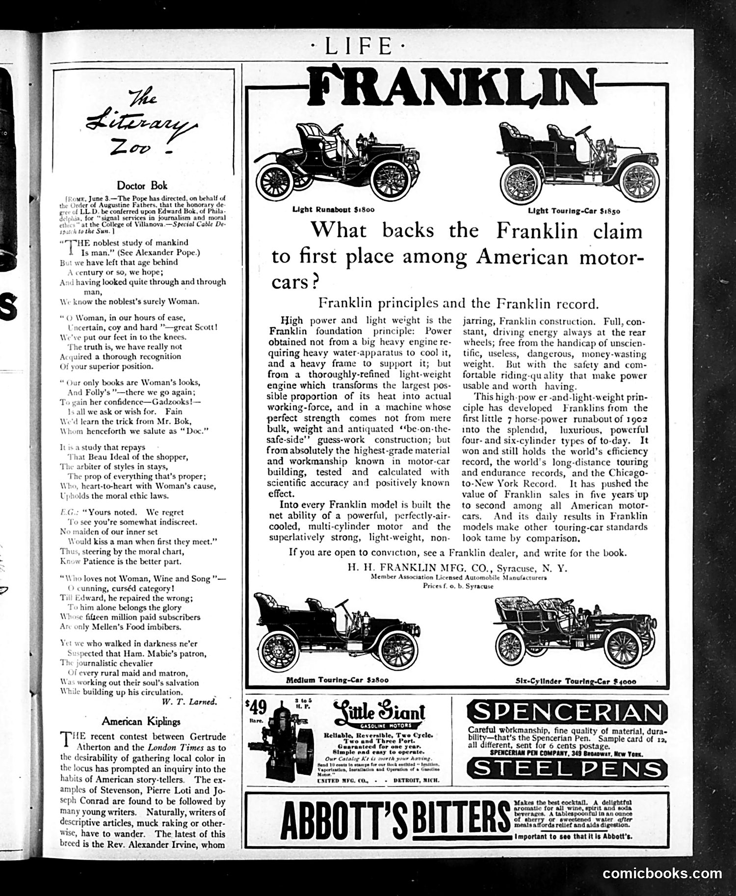 Life — August 1, 1907 — page 7: Life, 1907-08-01