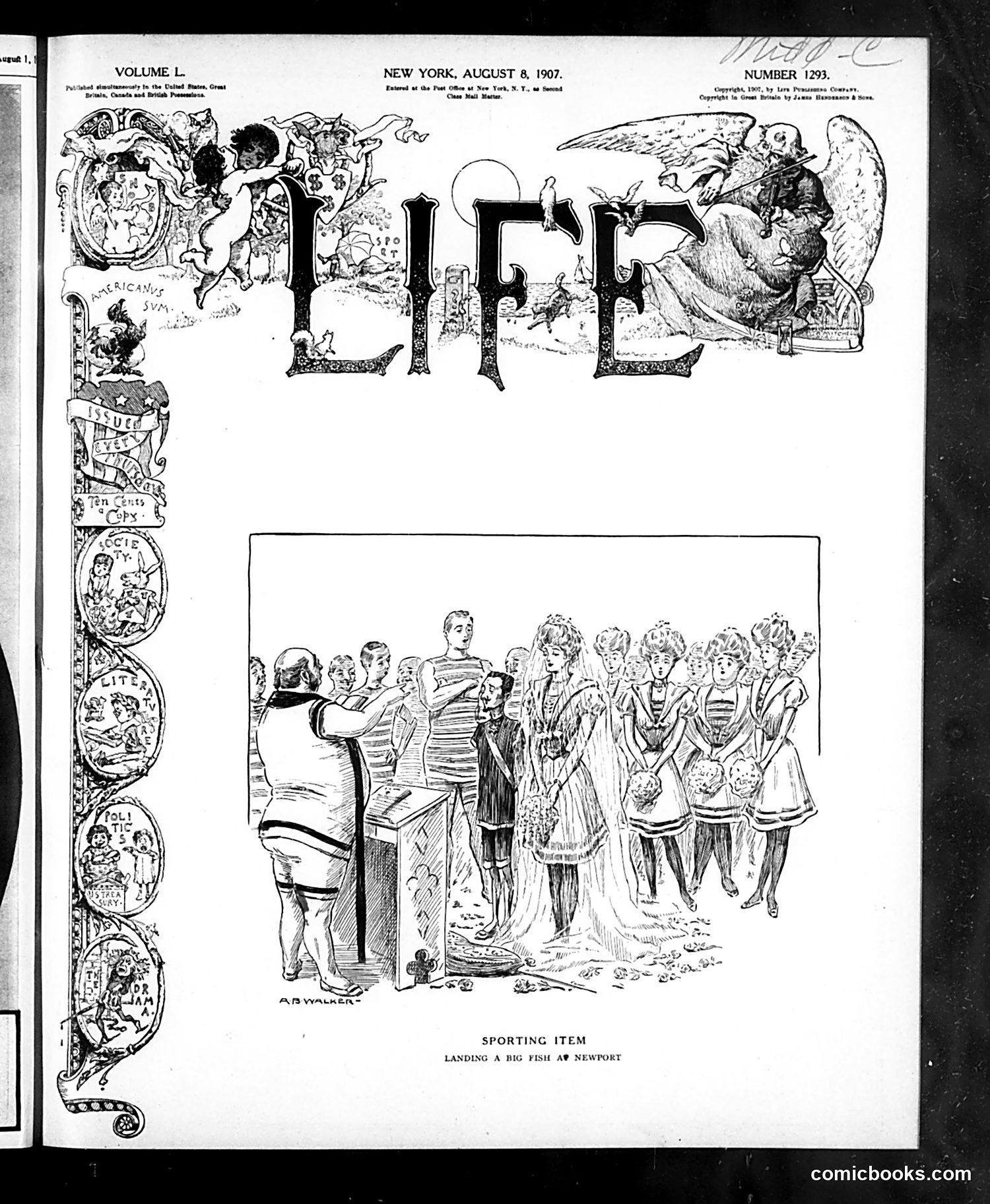 Life — August 8, 1907 — page 1: Life, 1907-08-08