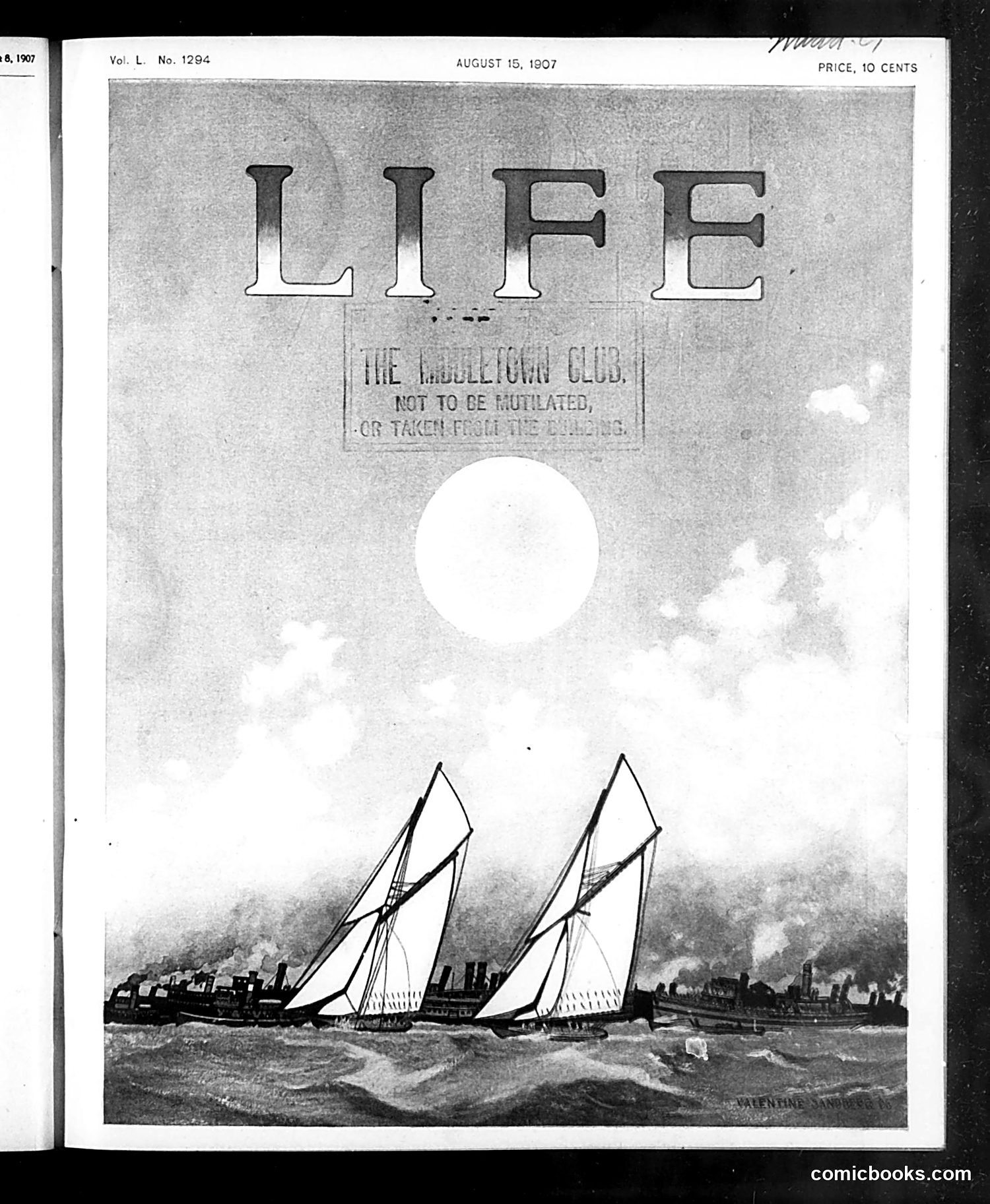 Life — August 15, 1907 — page 1: Life, 1907-08-15