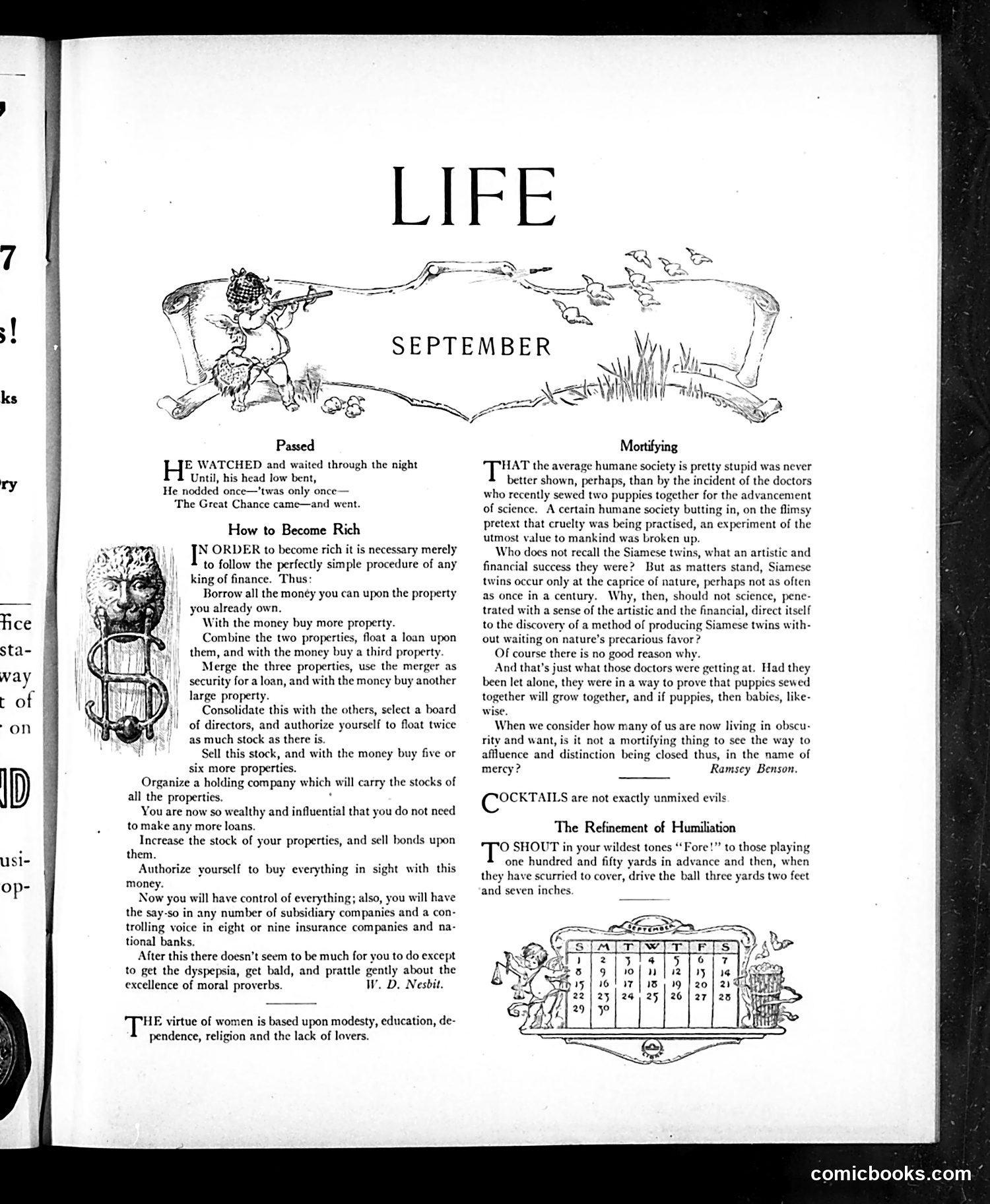 Life — September 5, 1907 — page 9: Life, 1907-09-05