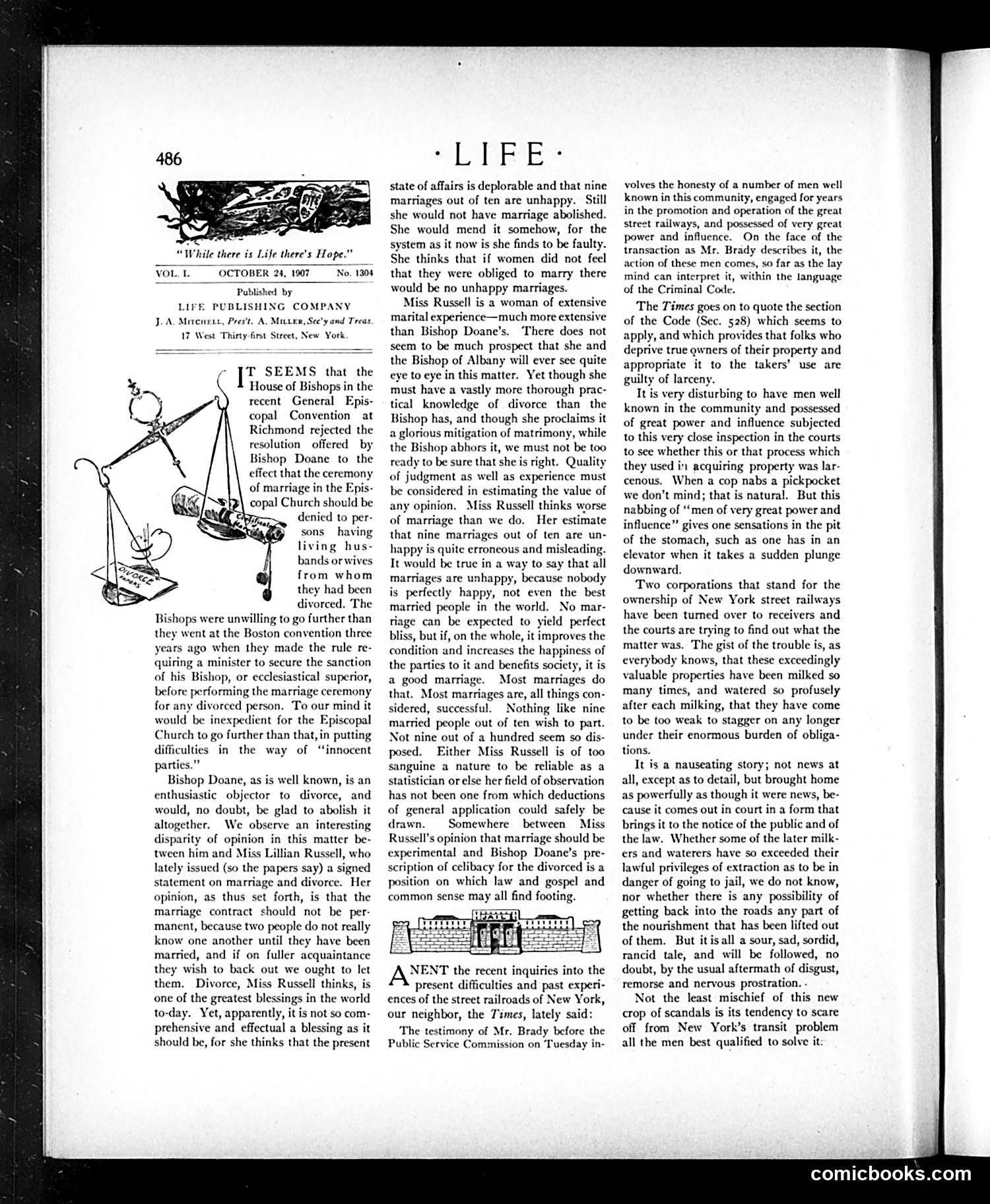 Life — October 24, 1907 — page 6: Life, 1907-10-24