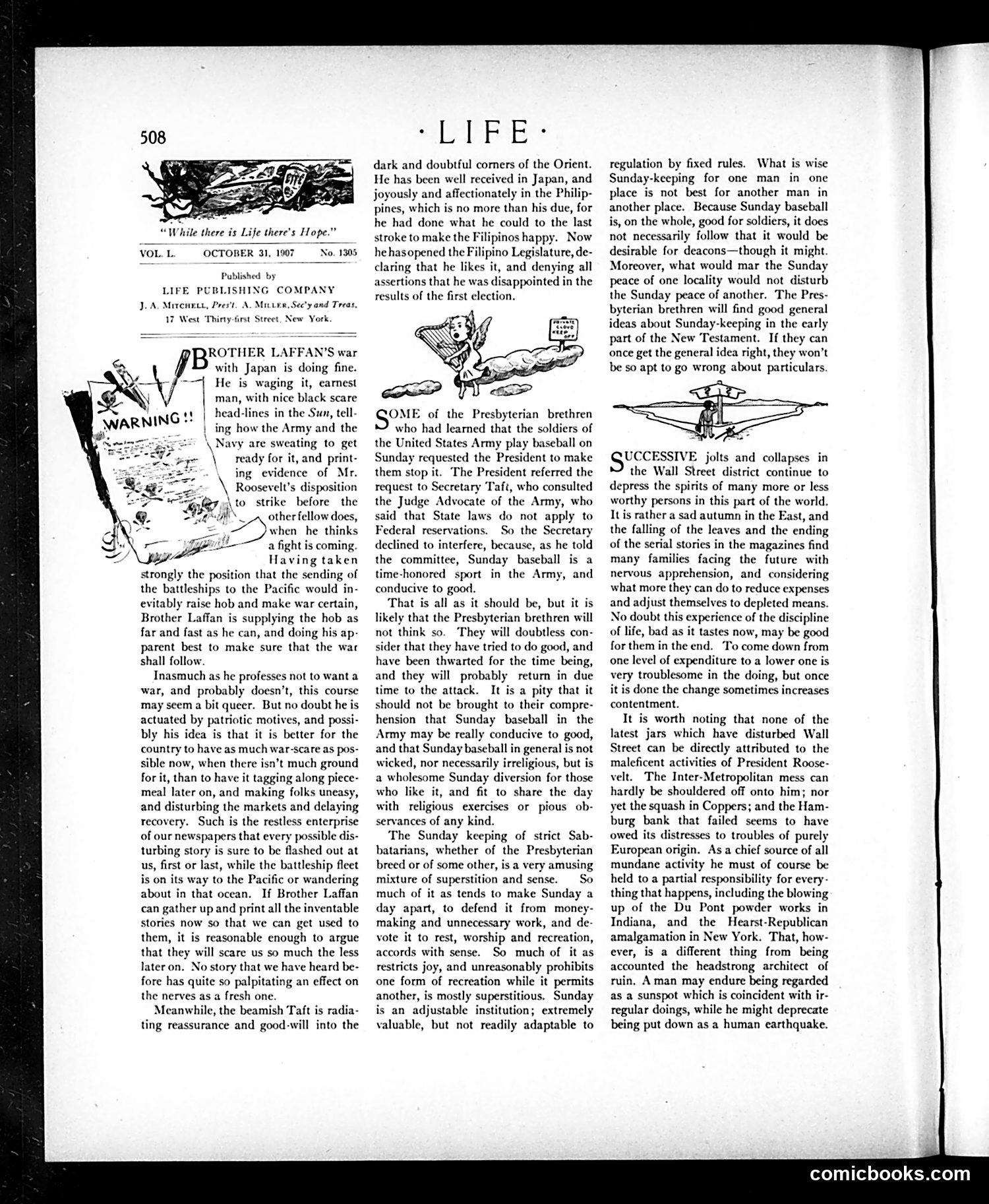 Life — October 31, 1907 — page 4: Life, 1907-10-31