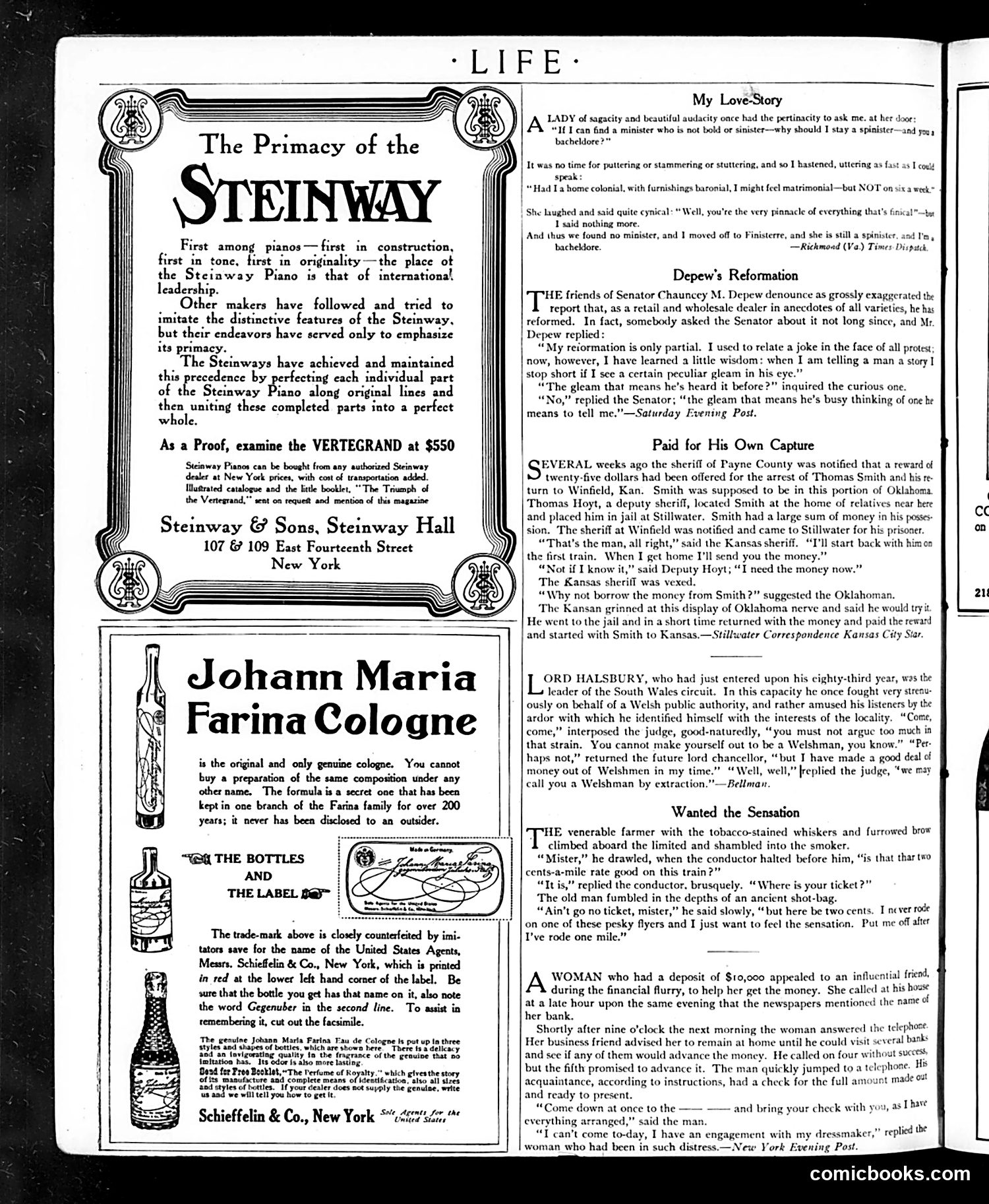 Life — December 5, 1907 — page 6: Life, 1907-12-05