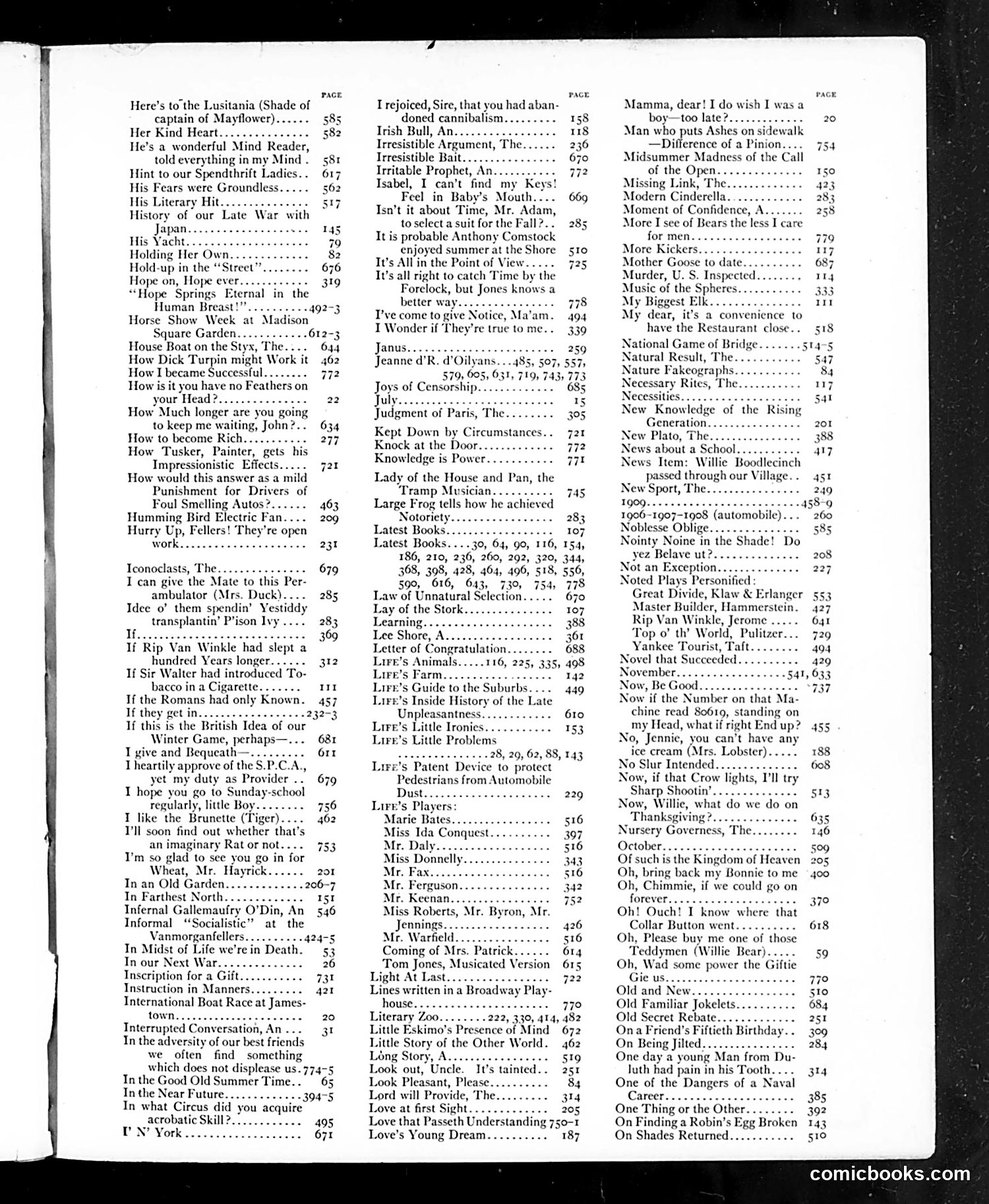Life — 1907 — page 1: Life, 1907