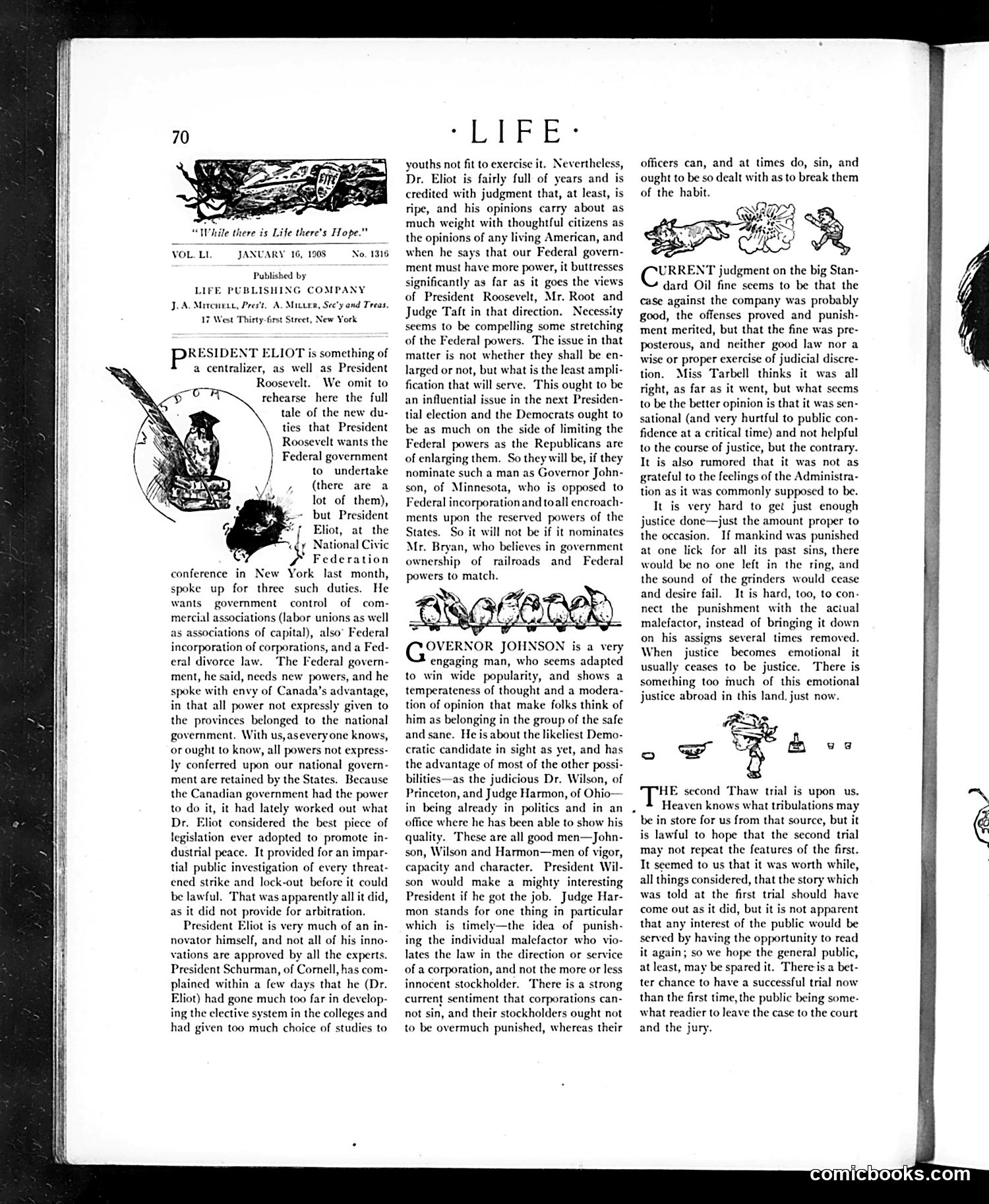 Life — January 16, 1908 — page 6: Life, 1908-01-16