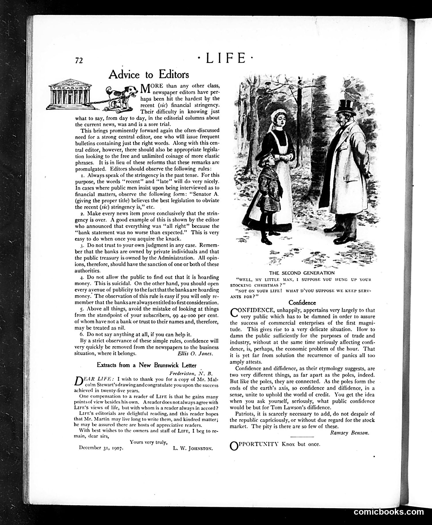 Life — January 16, 1908 — page 8: Life, 1908-01-16