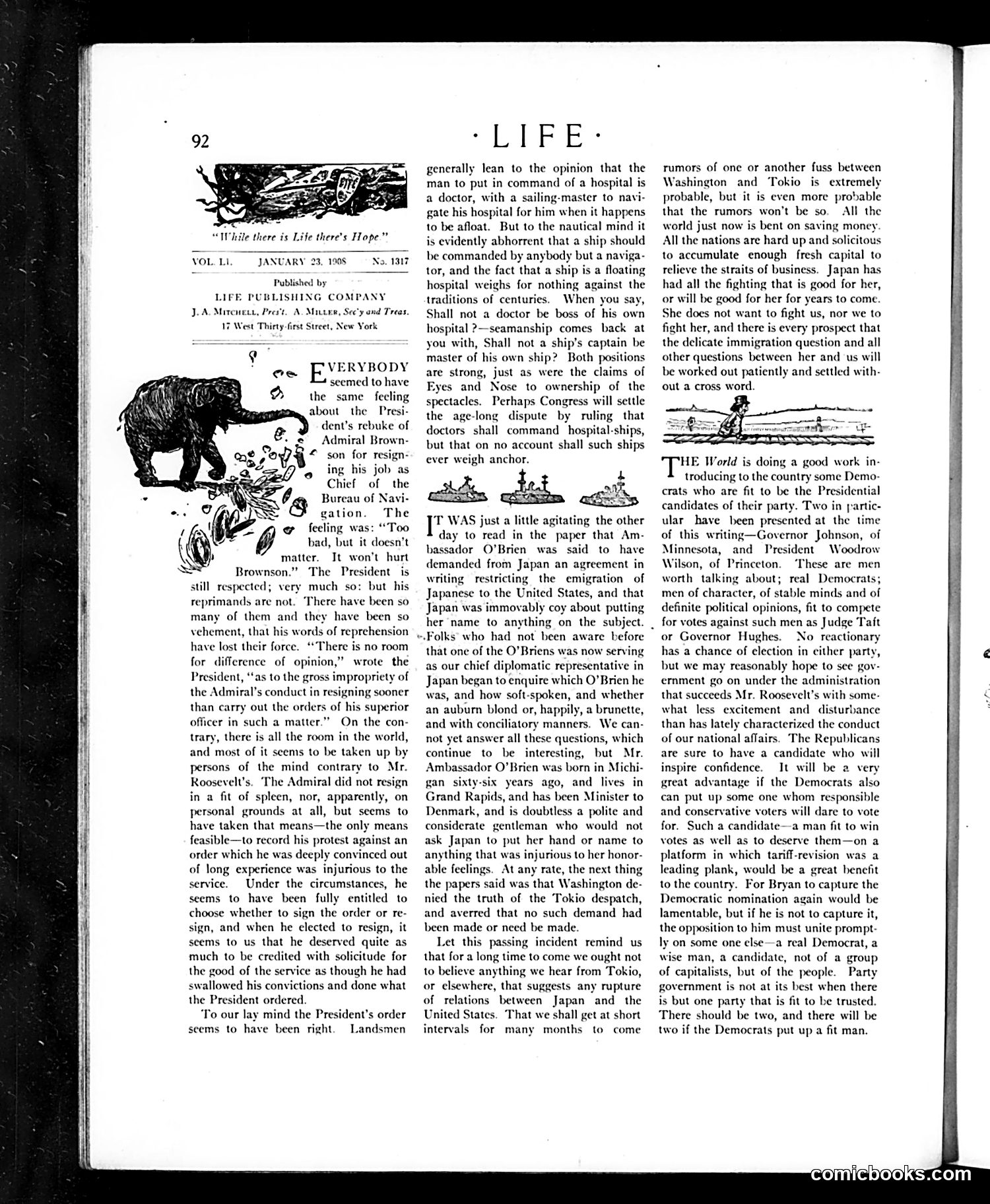 Life — January 23, 1908 — page 4: Life, 1908-01-23