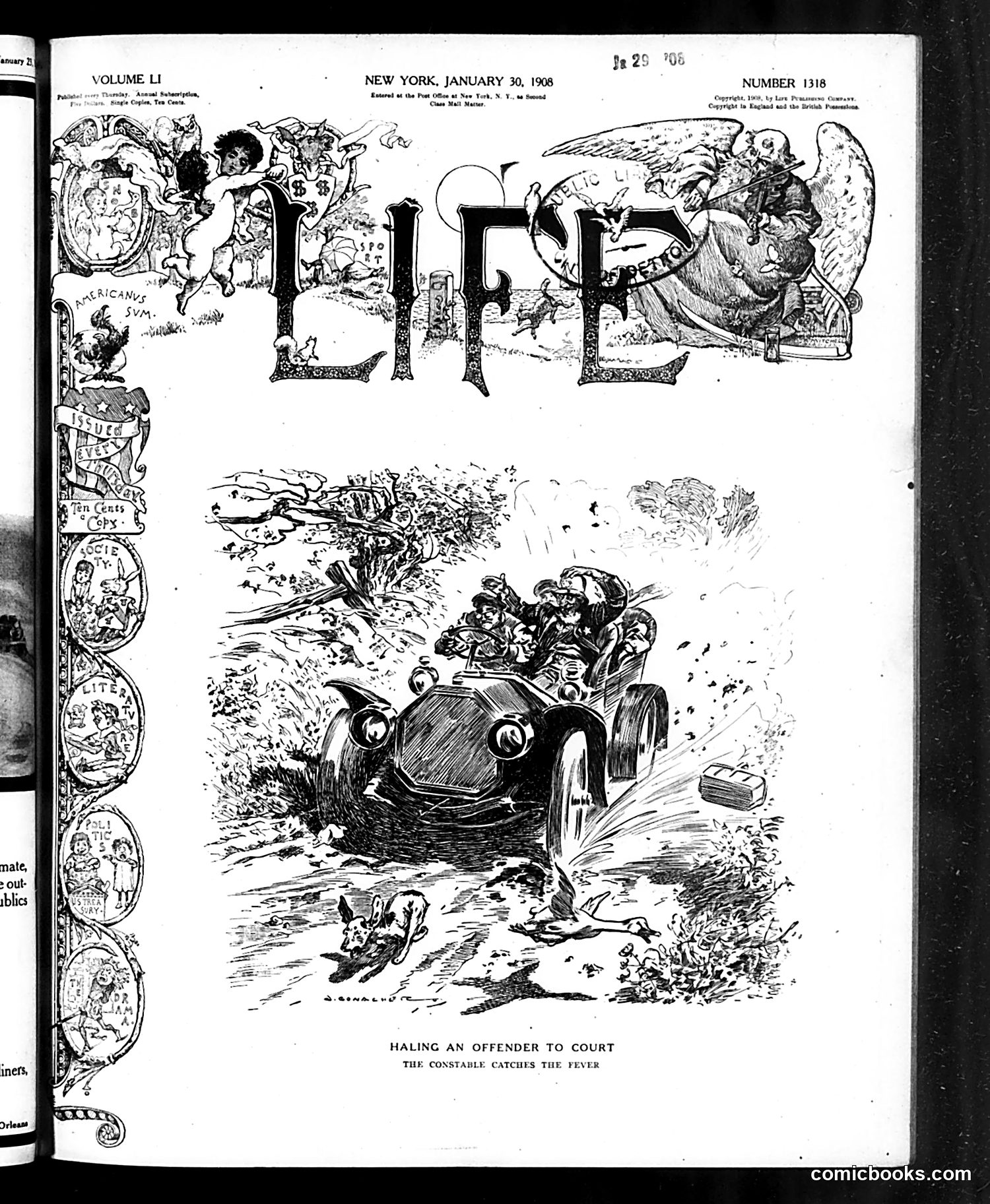 Life — January 30, 1908 — page 1: Life, 1908-01-30