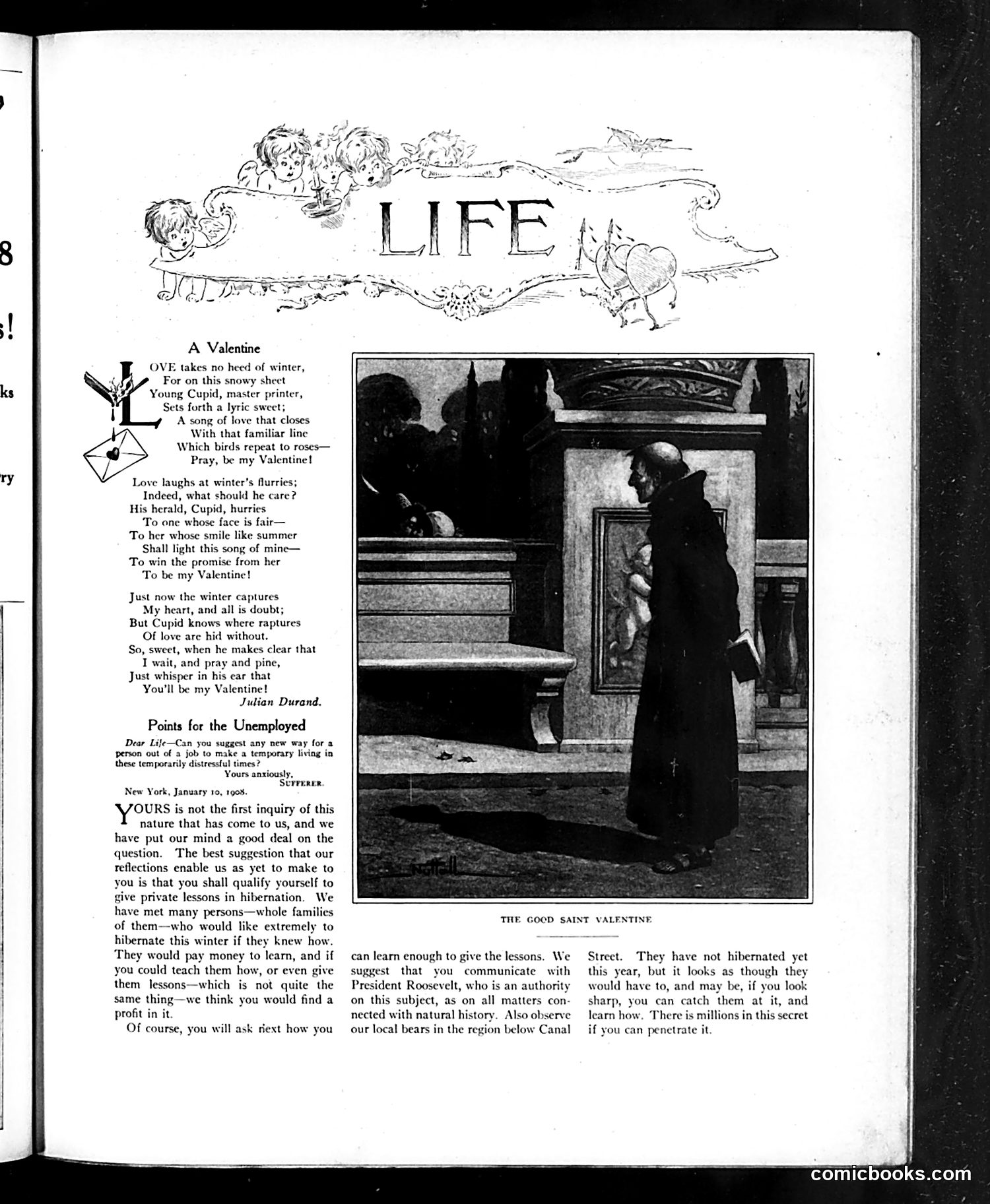 Life — February 6, 1908 — page 9: Life, 1908-02-06