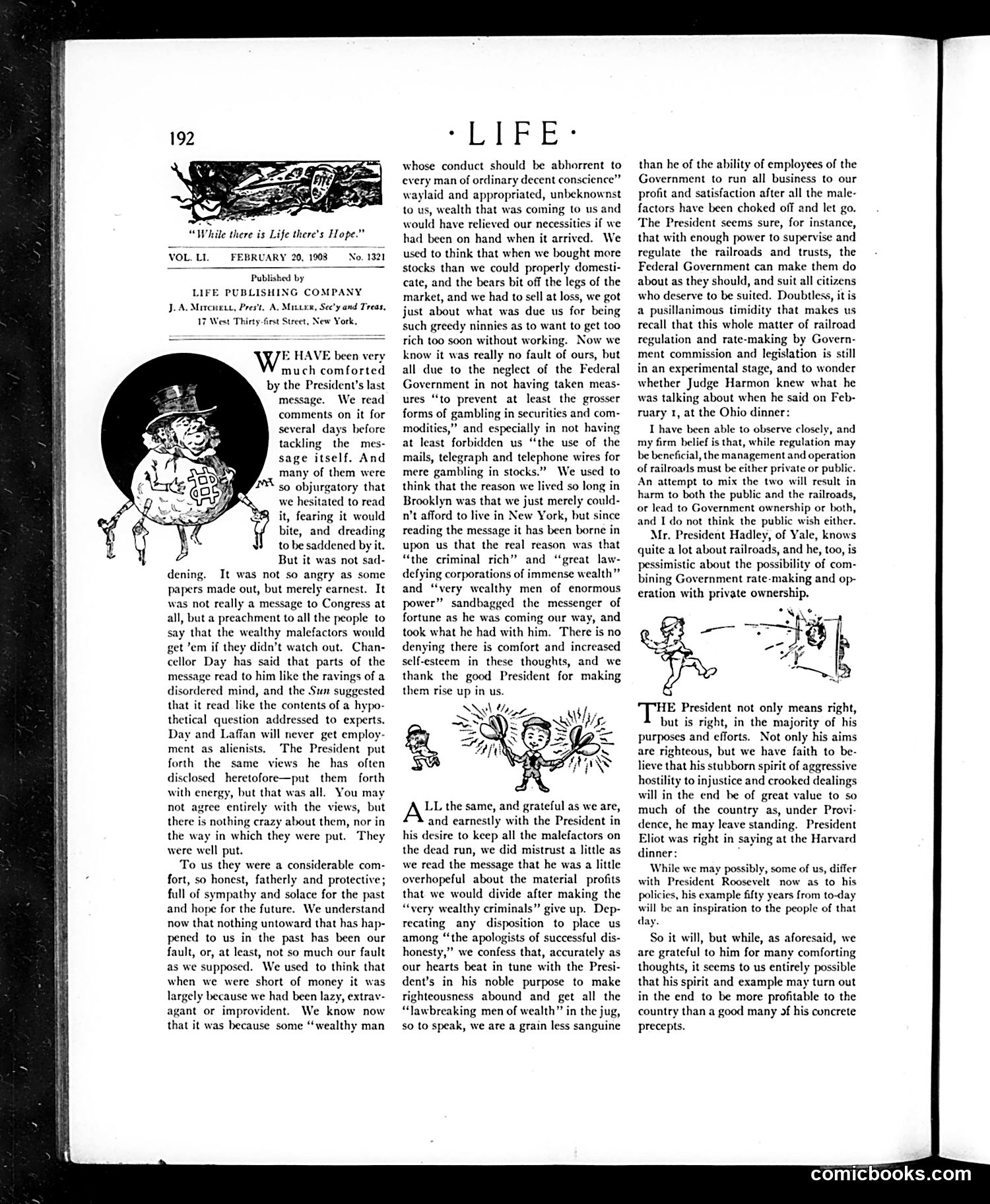 Life — February 20, 1908 — page 6: Life, 1908-02-20