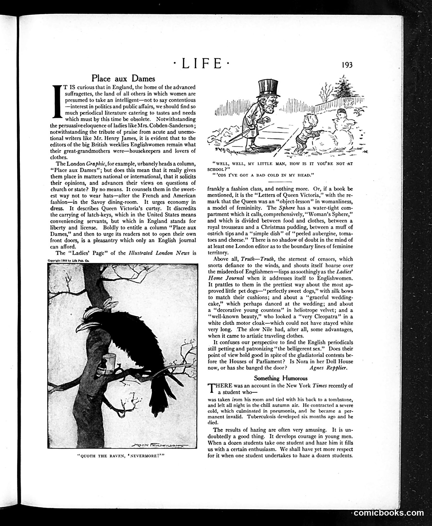 Life — February 20, 1908 — page 7: Life, 1908-02-20