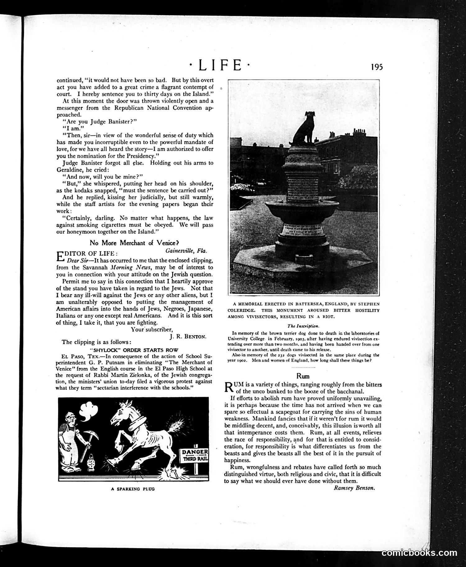 Life — February 20, 1908 — page 9: Life, 1908-02-20