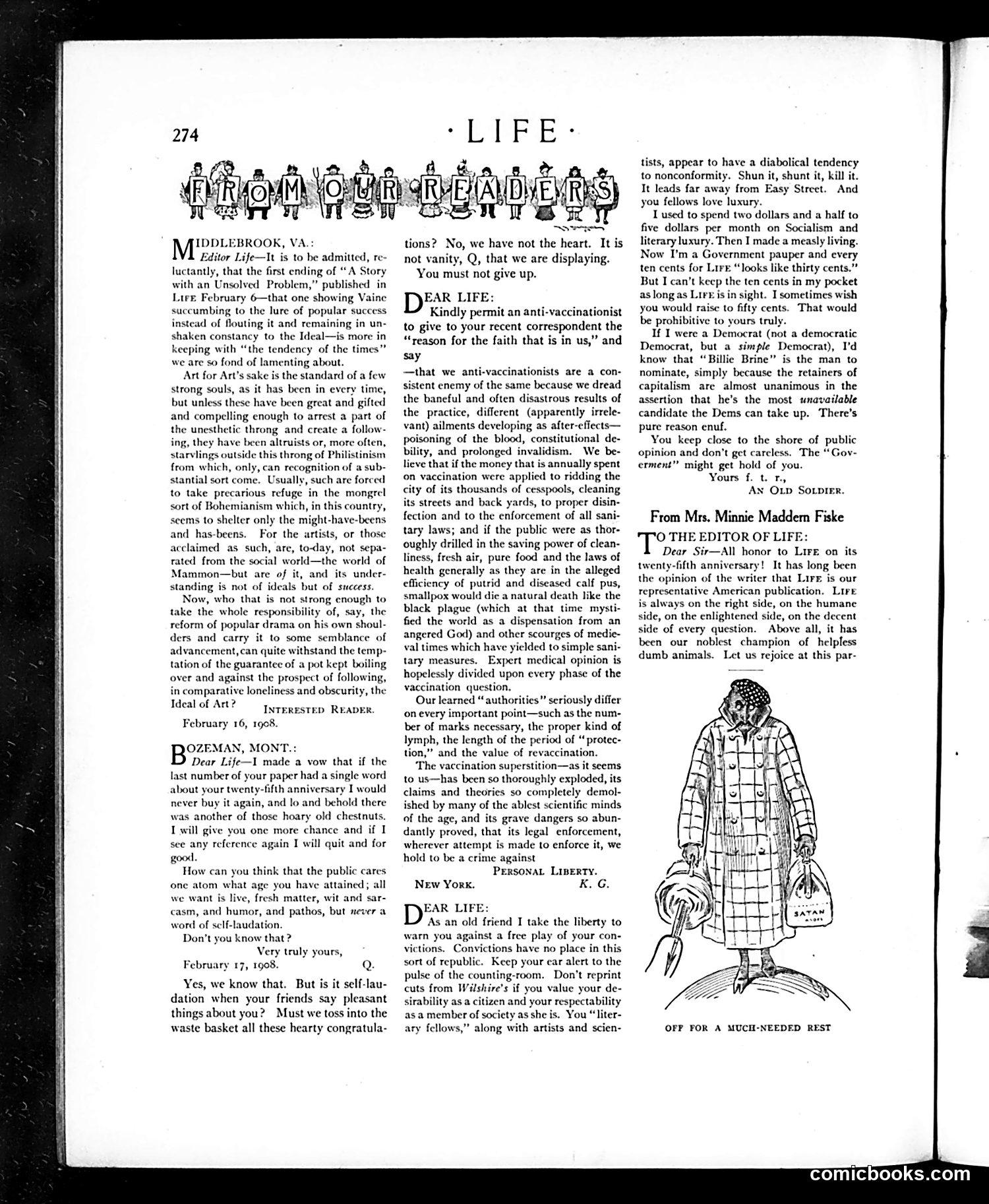 Life — March 12, 1908 — page 8: Life, 1908-03-12