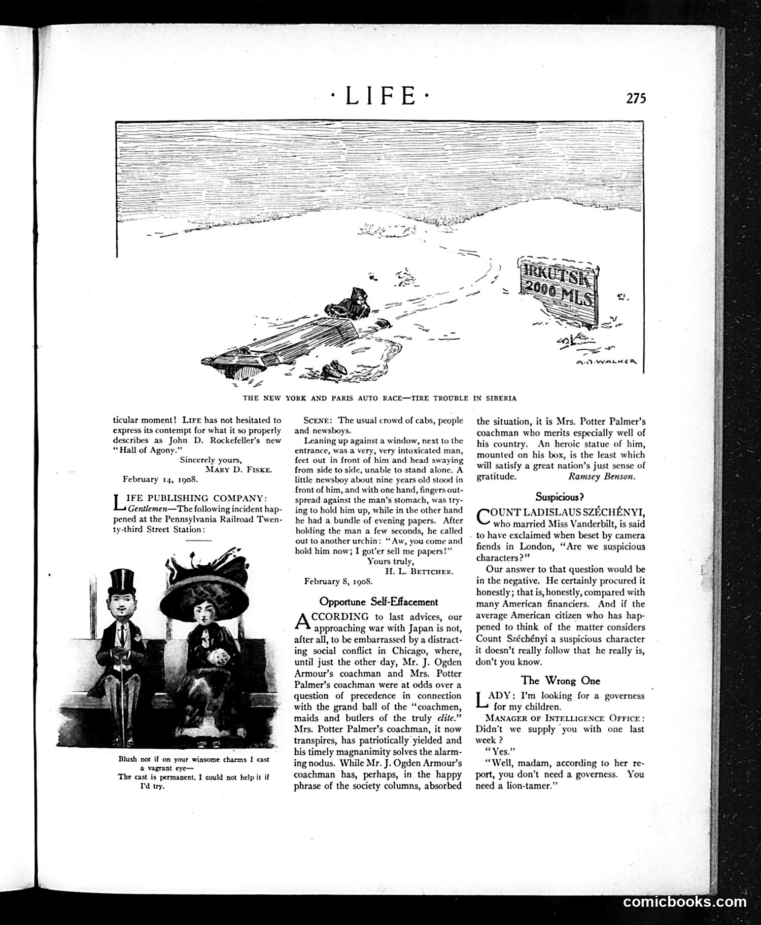 Life — March 12, 1908 — page 9: Life, 1908-03-12