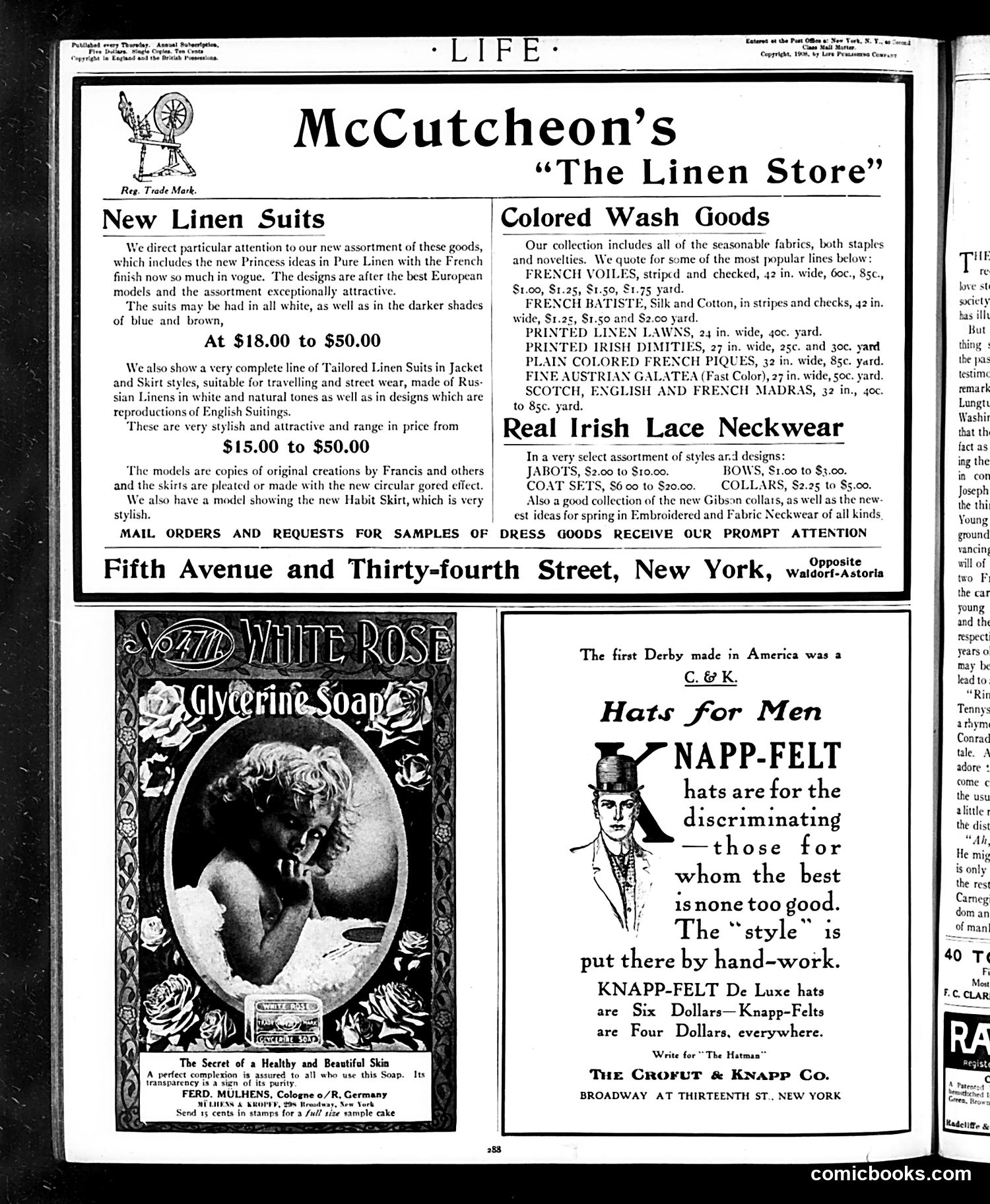 Life — March 19, 1908 — page 2: Life, 1908-03-19
