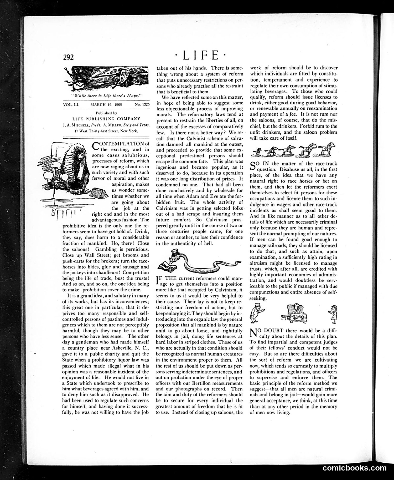 Life — March 19, 1908 — page 6: Life, 1908-03-19