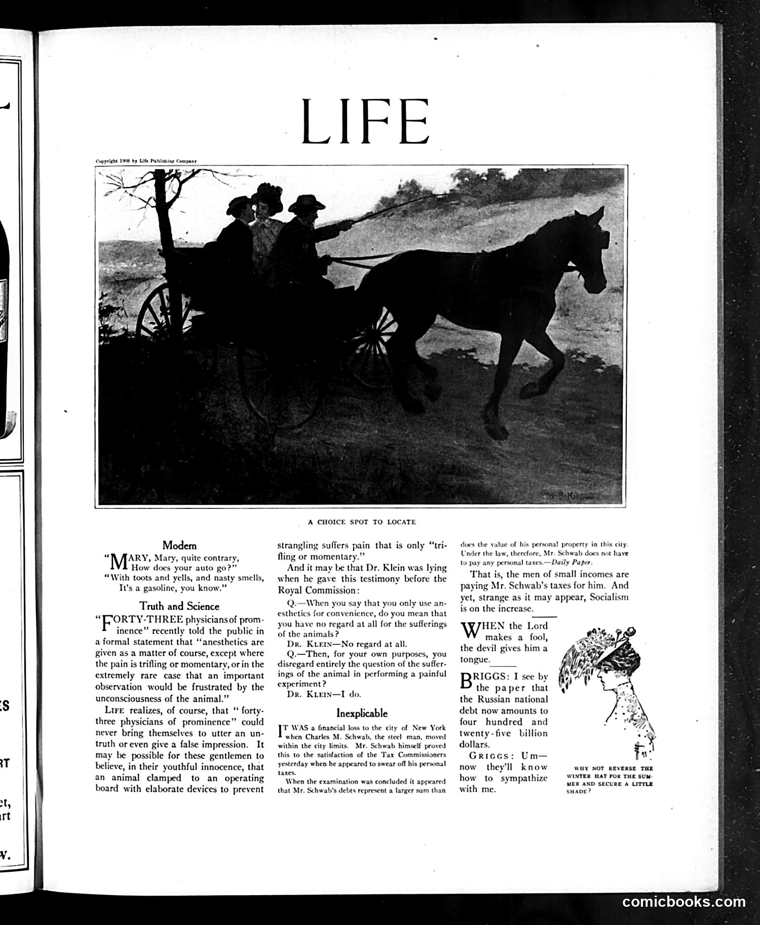 Life — April 9, 1908 — page 3: Life, 1908-04-09