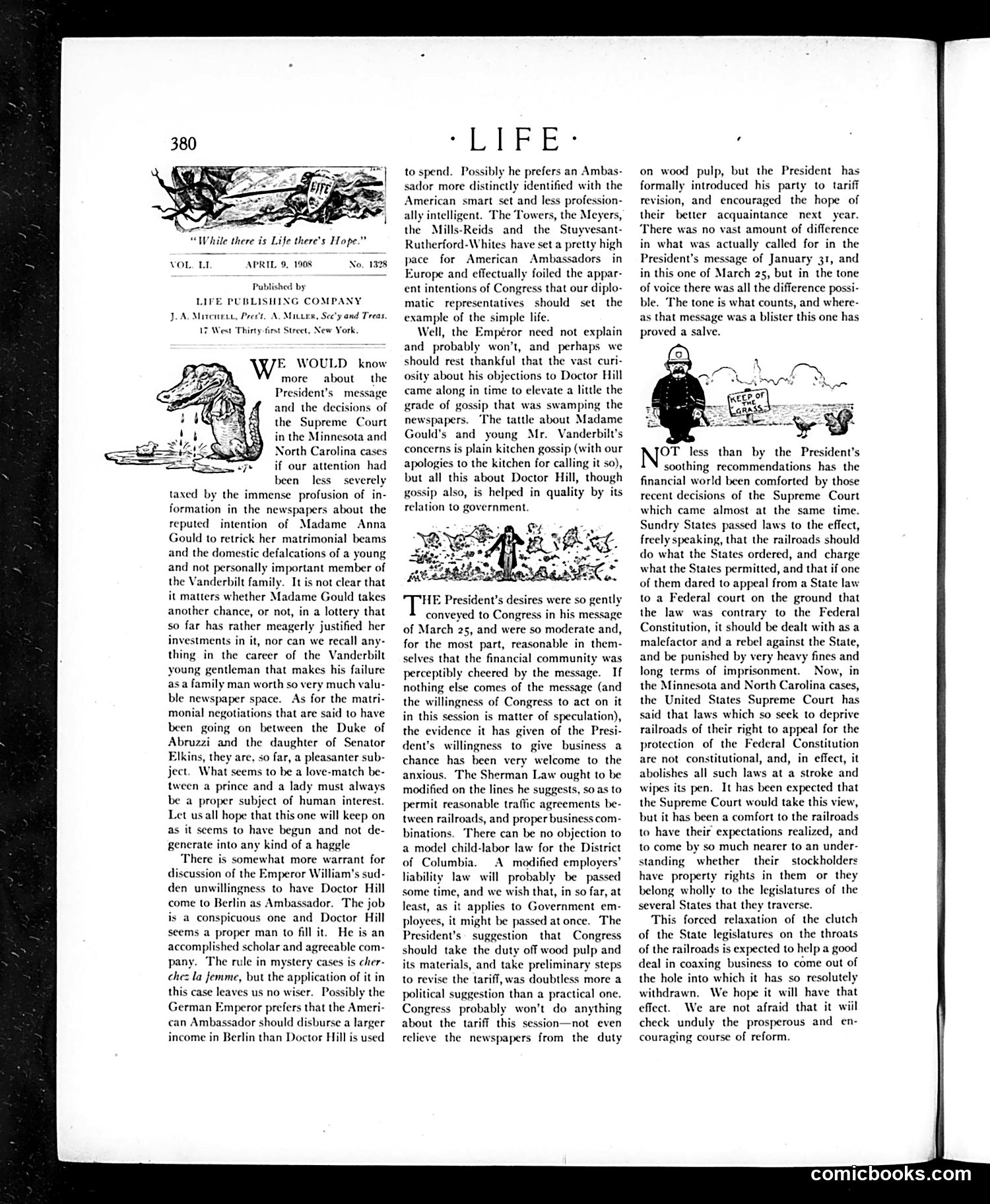 Life — April 9, 1908 — page 4: Life, 1908-04-09