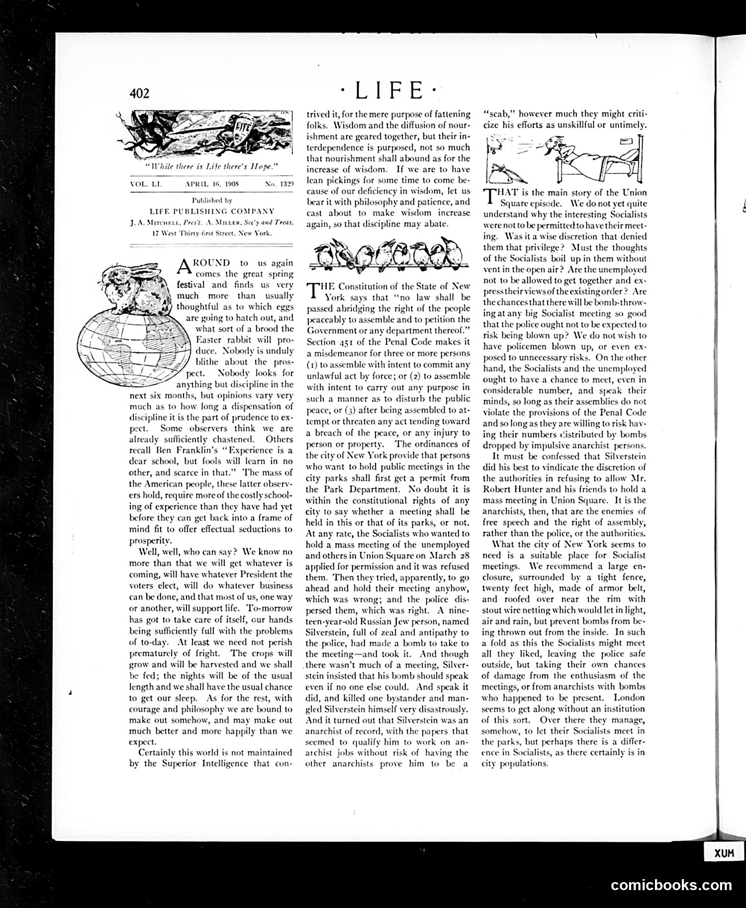 Life — April 16, 1908 — page 6: Life, 1908-04-16