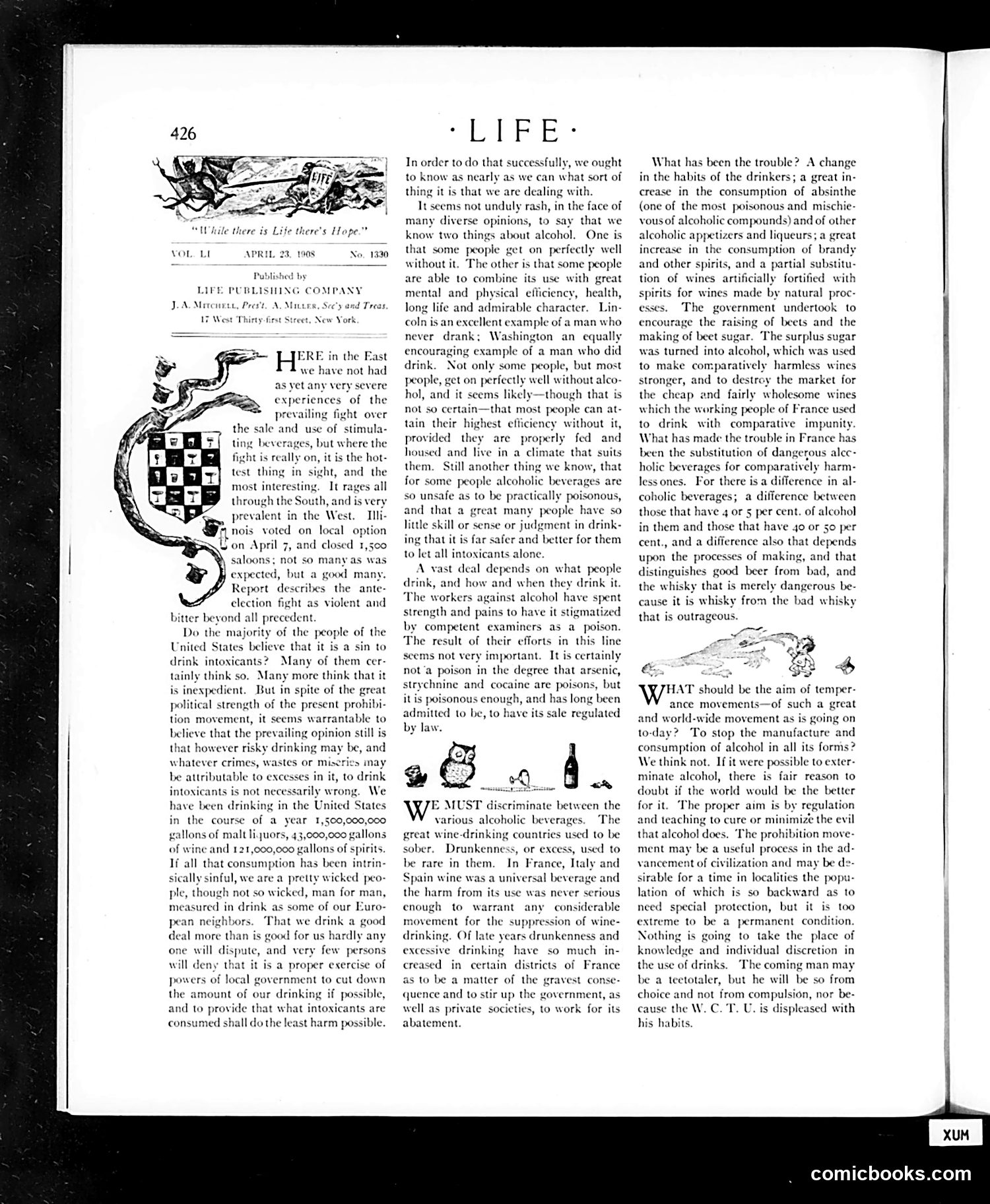 Life — April 23, 1908 — page 6: Life, 1908-04-23