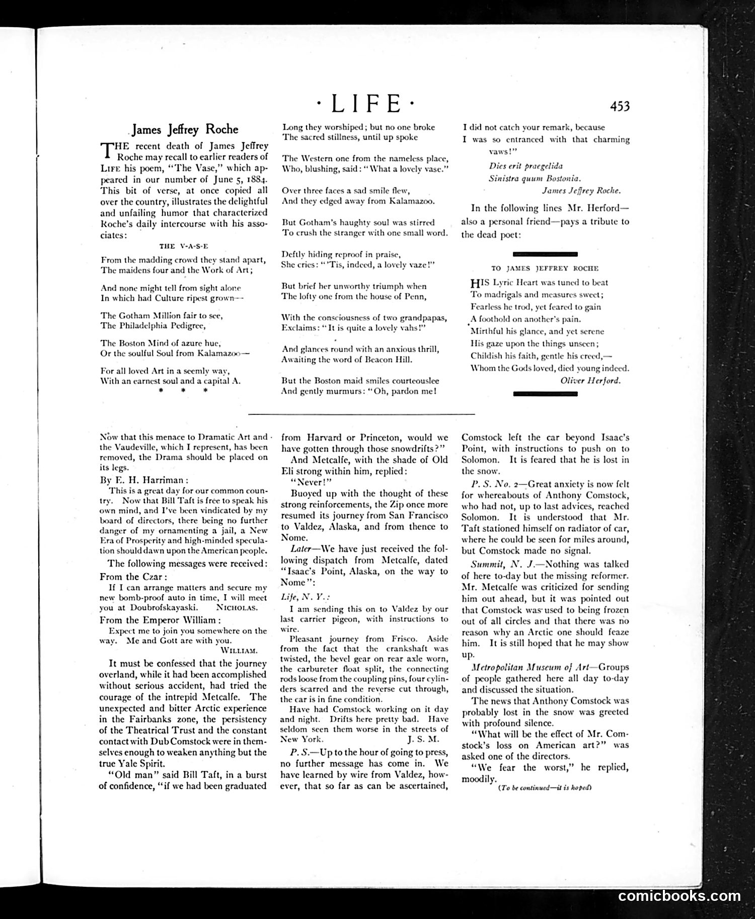 Life — April 30, 1908 — page 9: Life, 1908-04-30