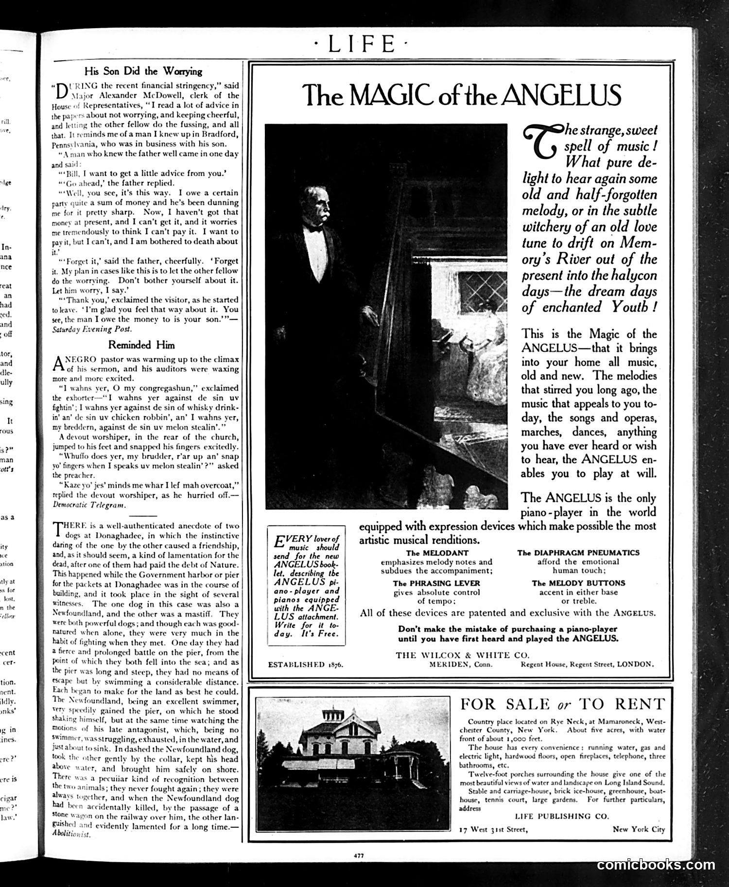 Life — May 7, 1908 — page 13: Life, 1908-05-07