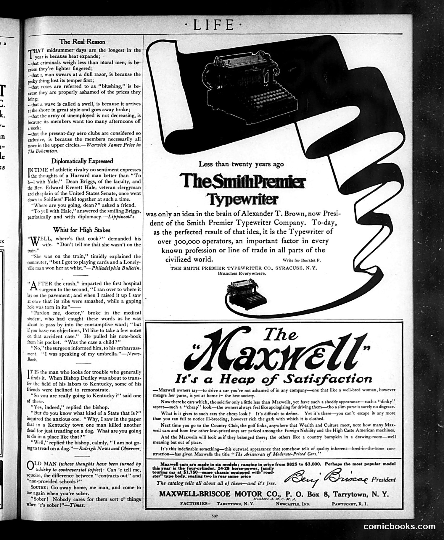 Life — May 21, 1908 — page 5: Life, 1908-05-21