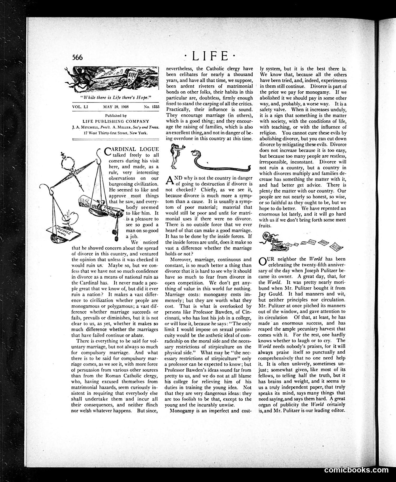 Life — May 28, 1908 — page 6: Life, 1908-05-28