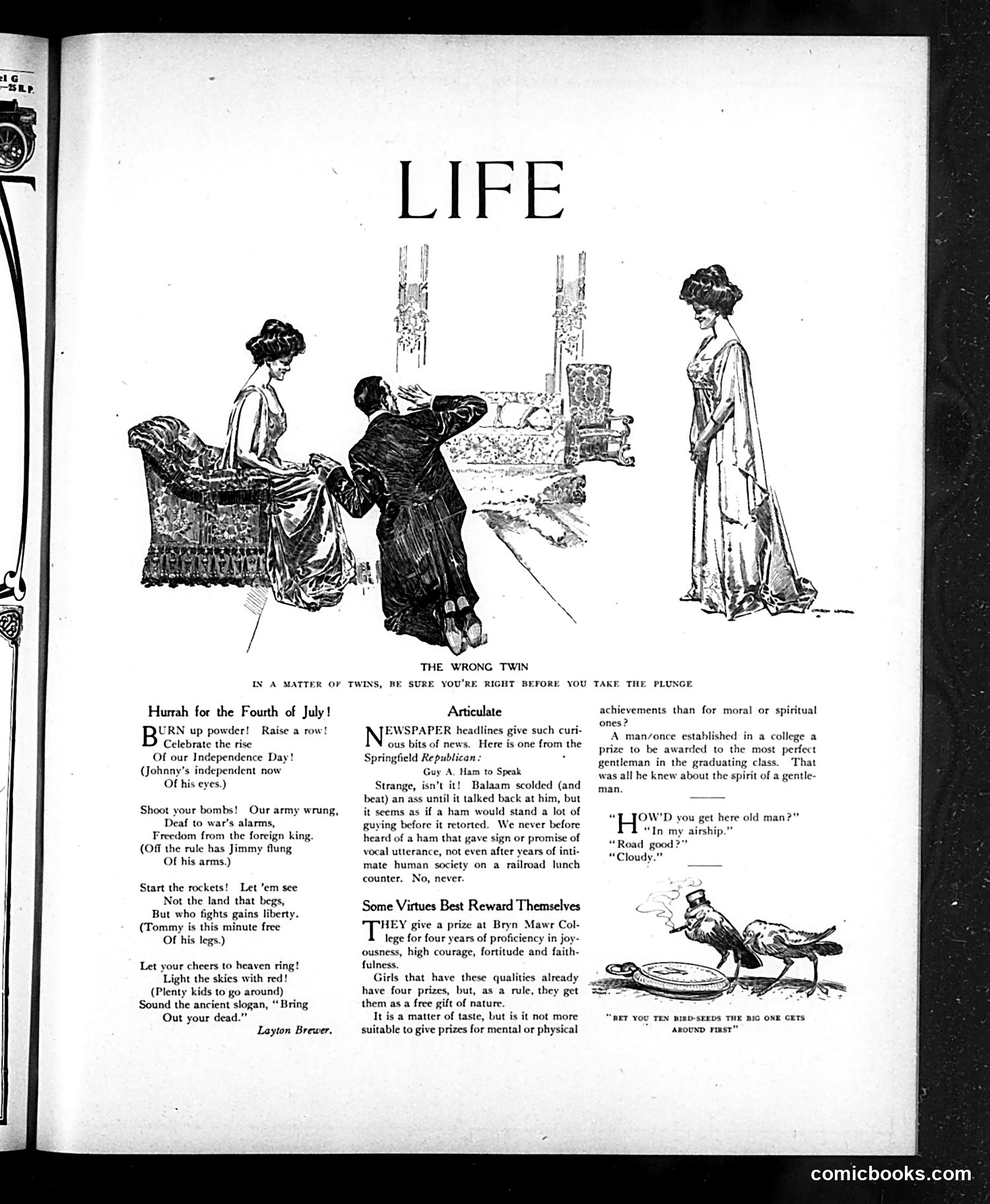 Life — June 18, 1908 — page 7: Life, 1908-06-18