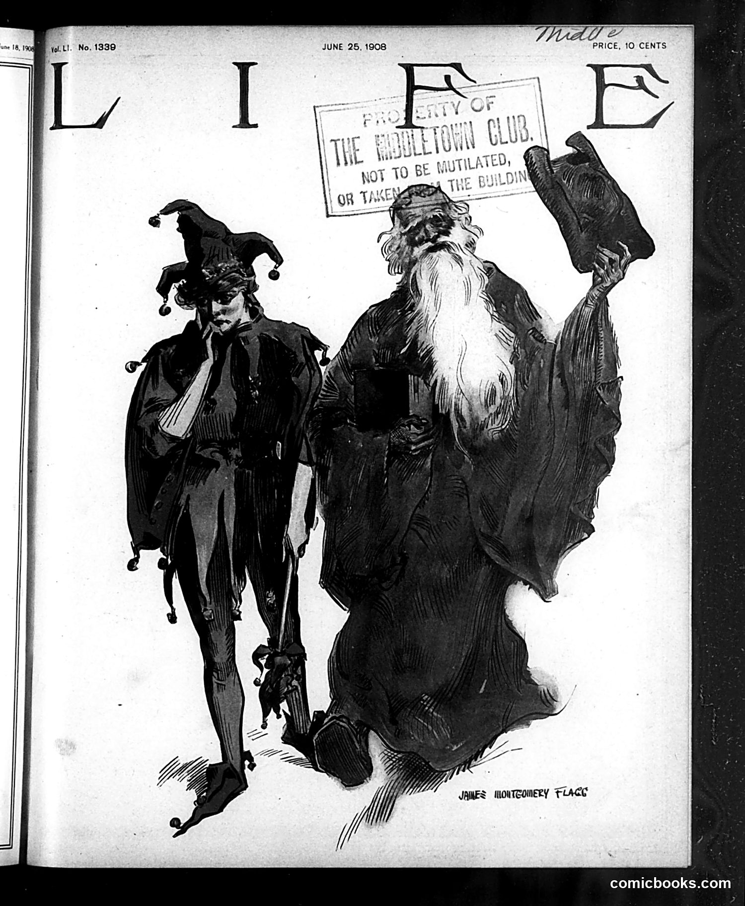 Life — June 25, 1908 — page 1: Life, 1908-06-25