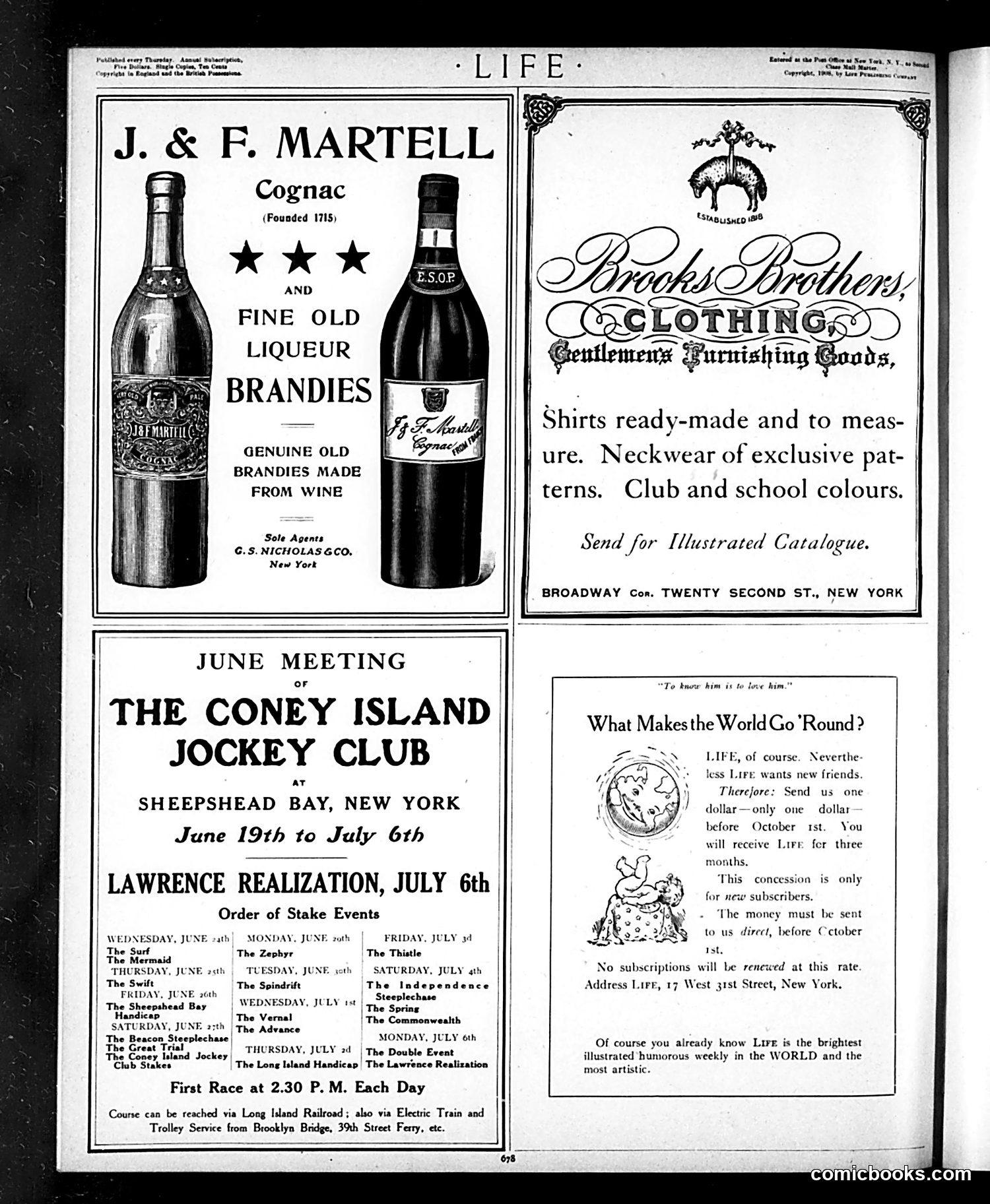 Life — June 25, 1908 — page 2: Life, 1908-06-25