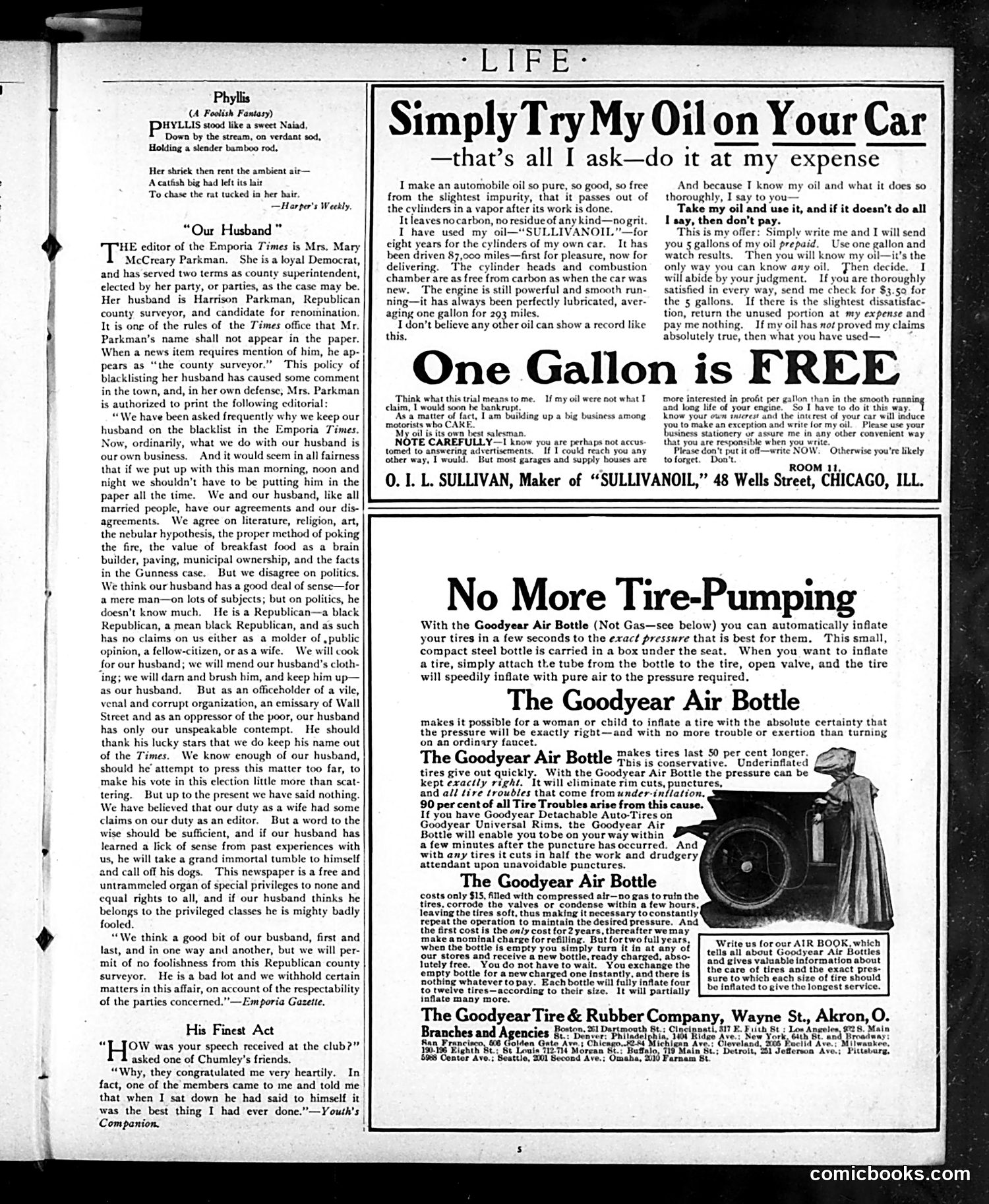 Life — July 2, 1908 — page 5: Life, 1908-07-02