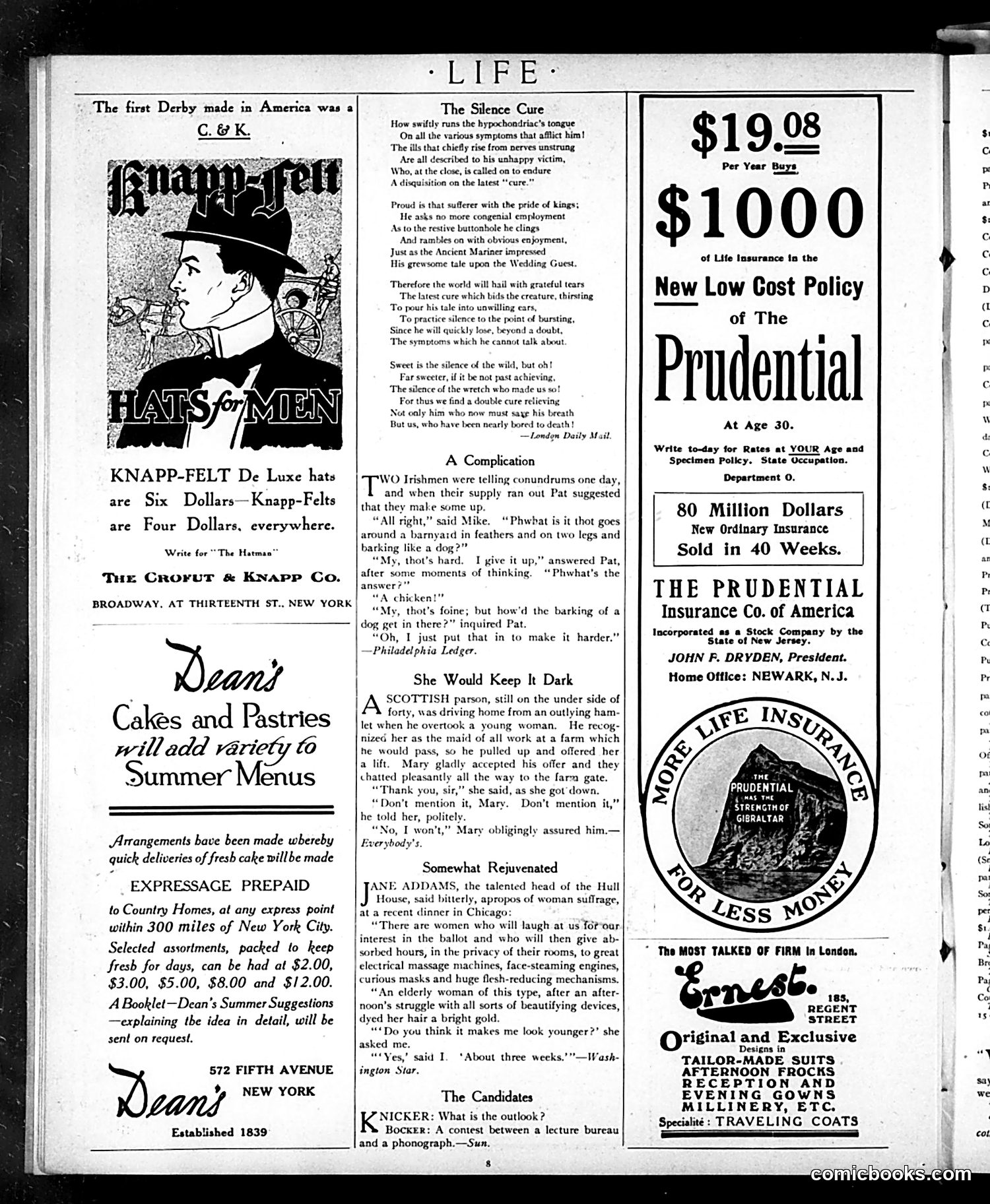 Life — July 2, 1908 — page 8: Life, 1908-07-02