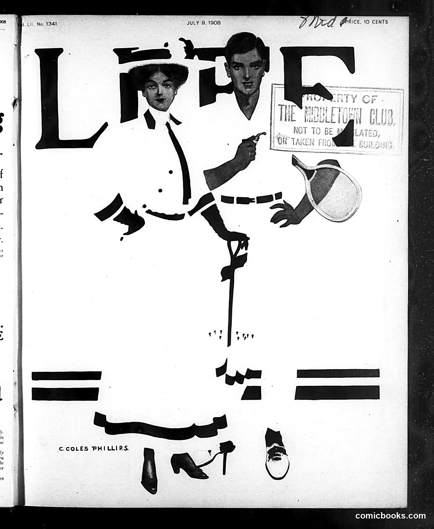Life — July 9, 1908 — page 1: Life, 1908-07-09