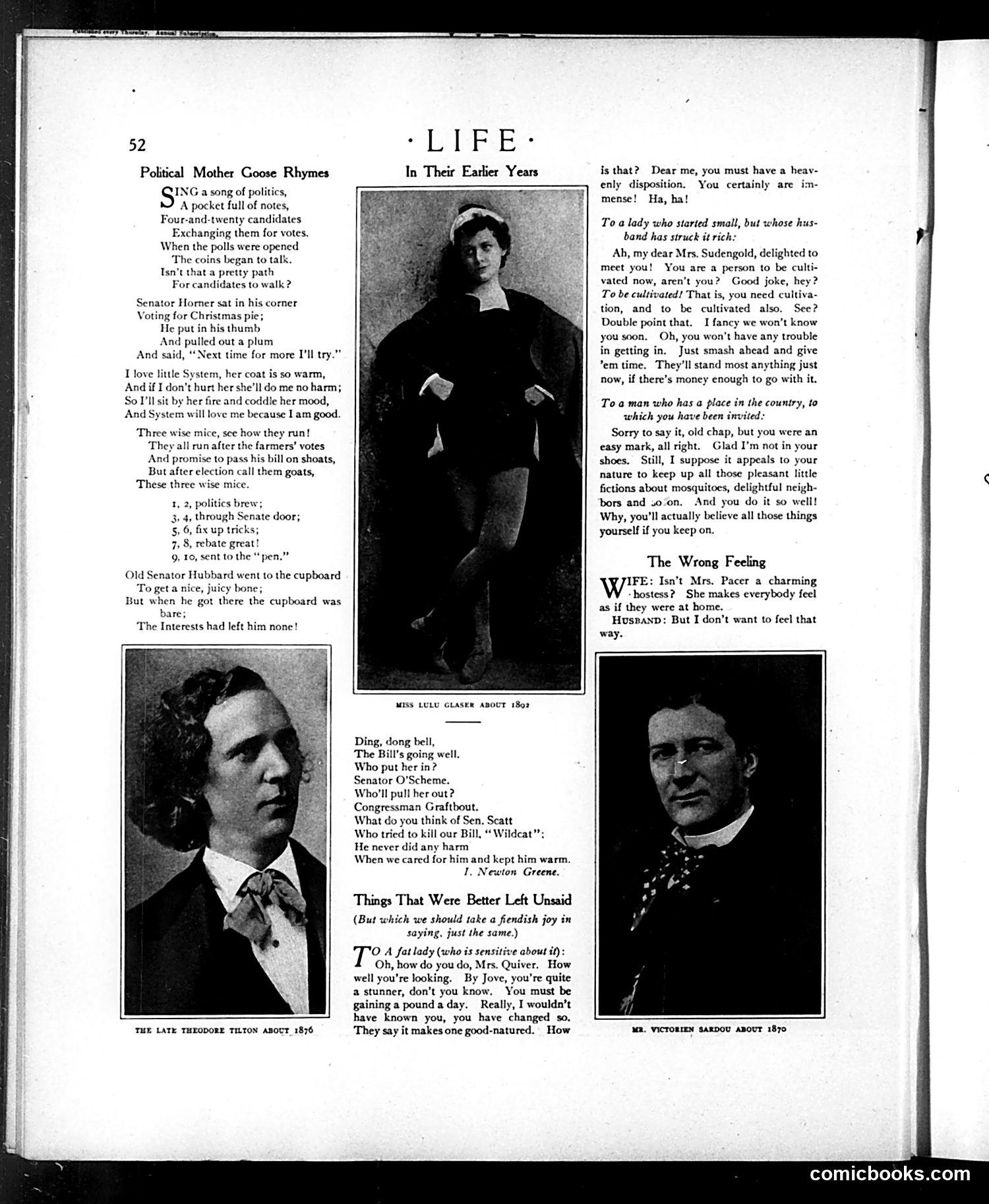 Life — July 9, 1908 — page 12: Life, 1908-07-09