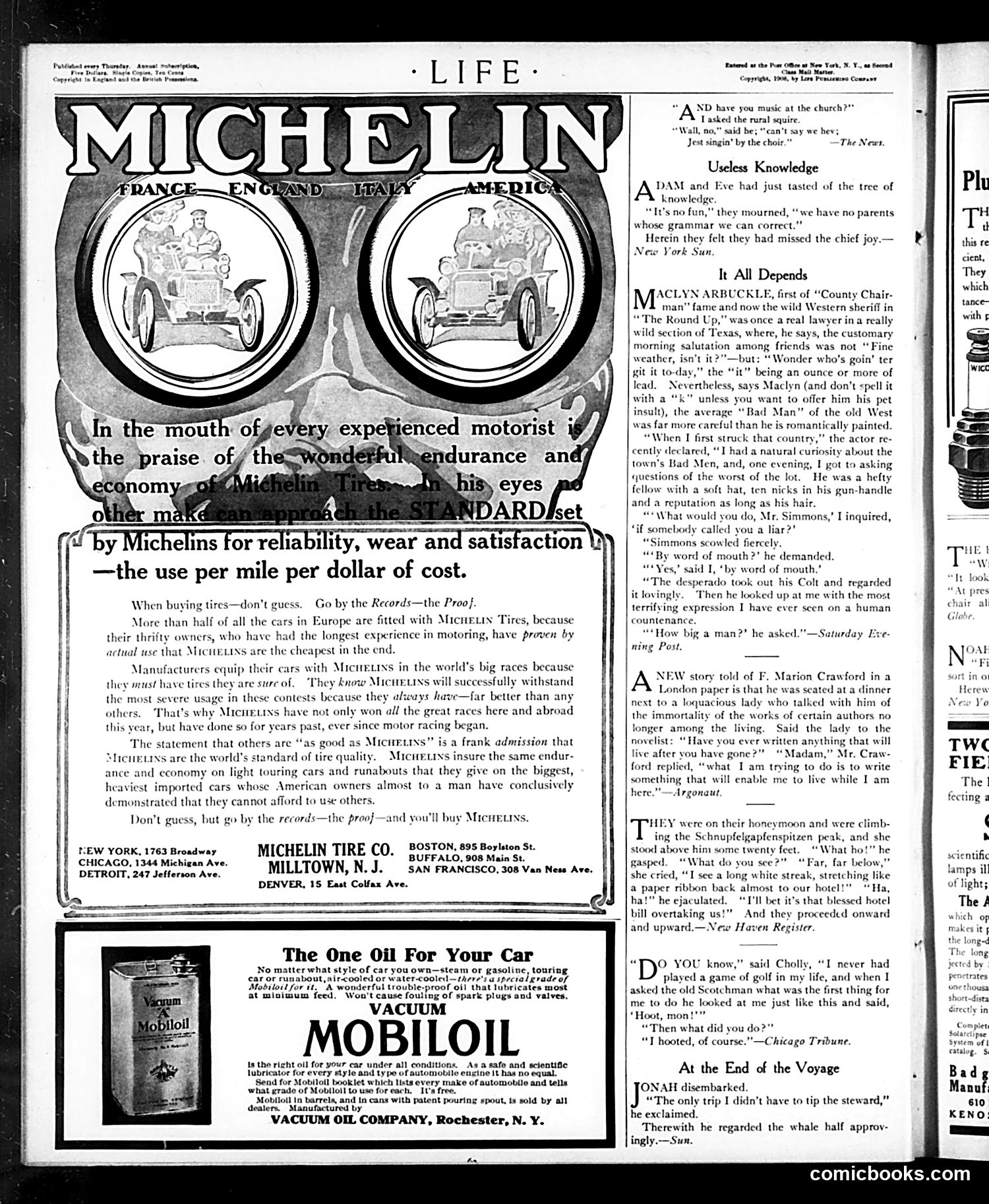 Life — July 16, 1908 — page 2: Life, 1908-07-16