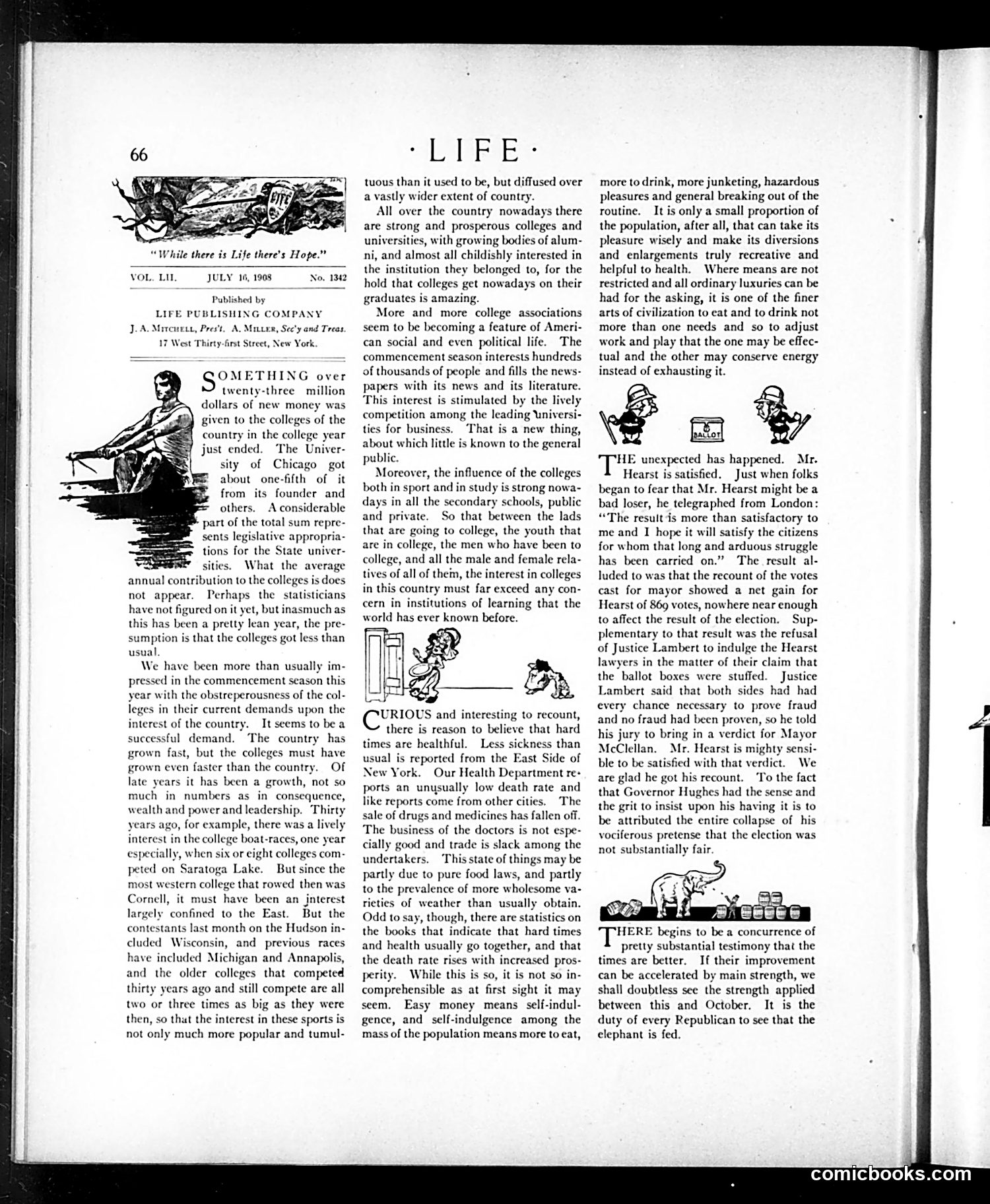 Life — July 16, 1908 — page 6: Life, 1908-07-16