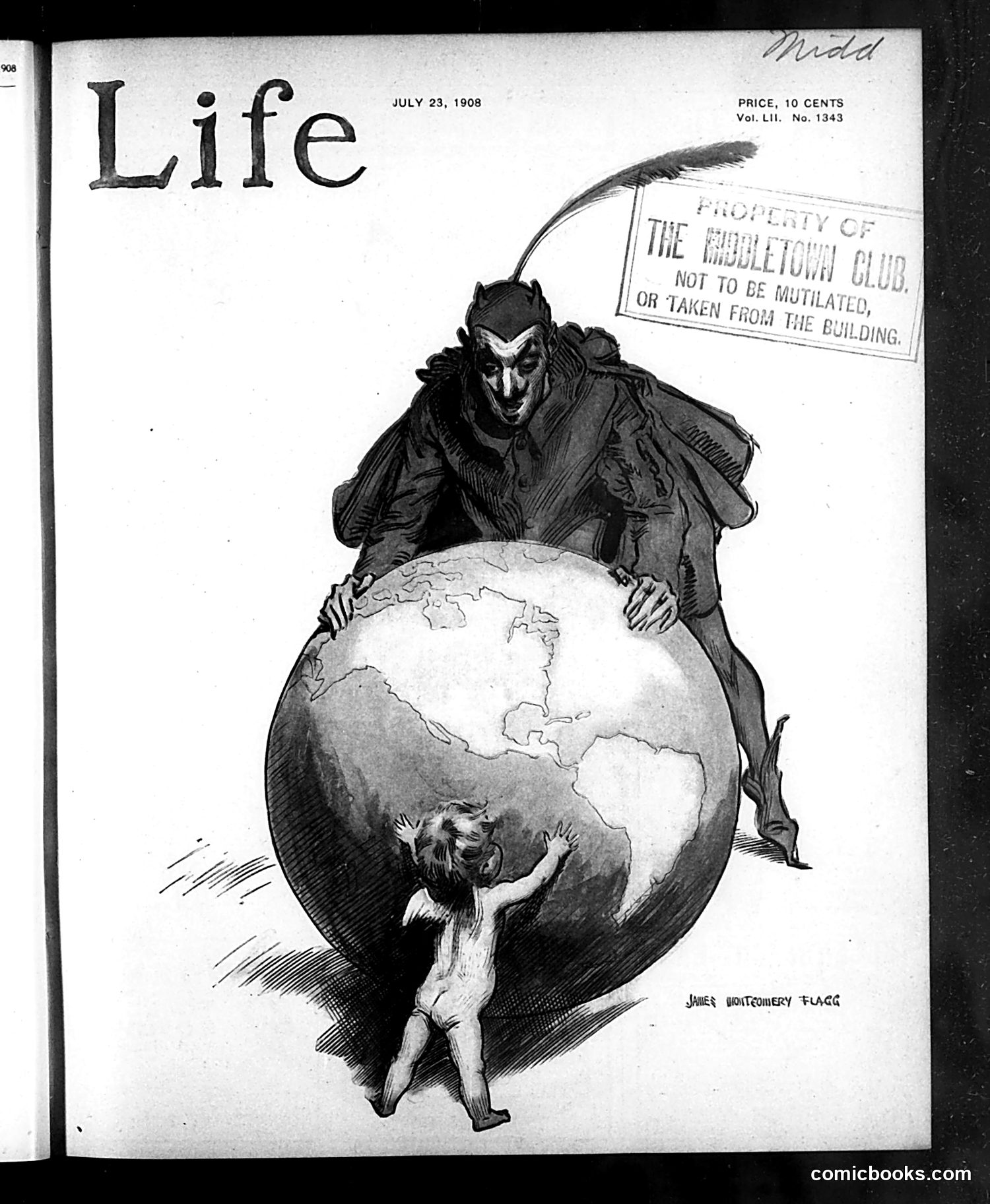 Life — July 23, 1908 — page 1: Life, 1908-07-23