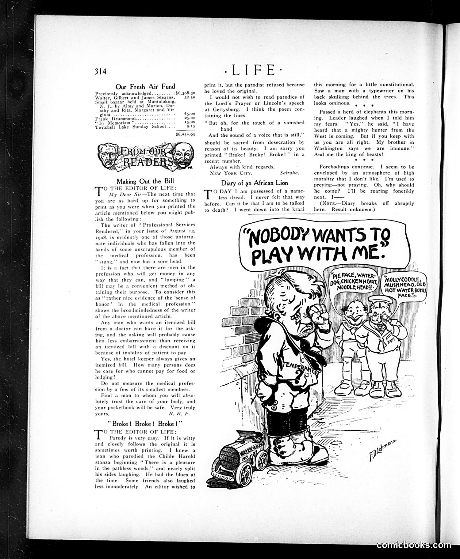 Life — September 24, 1908 — page 8: Life, 1908-09-24