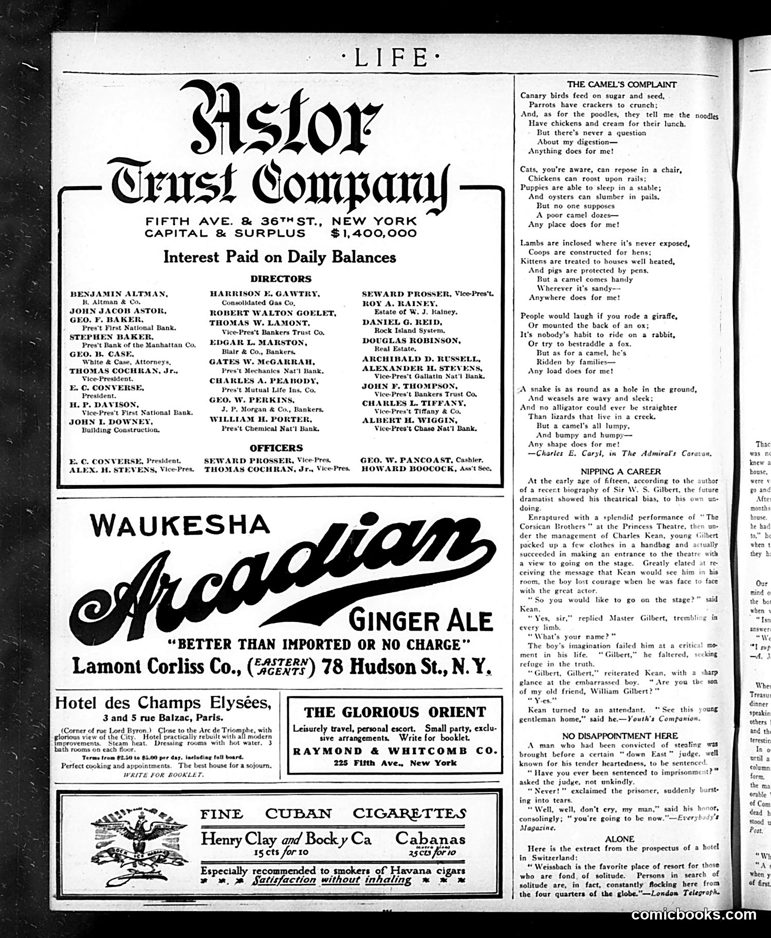 Life — October 1, 1908 — page 6: Life, 1908-10-01