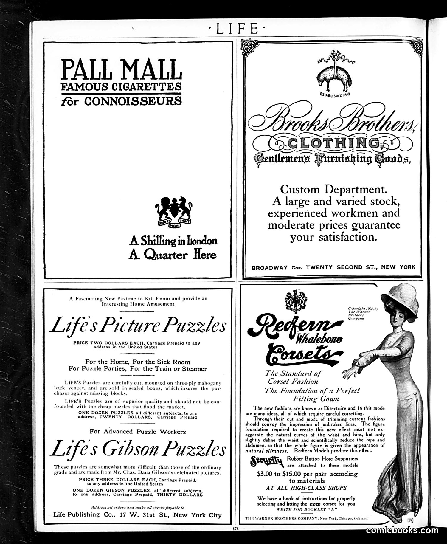 Life — October 8, 1908 — page 4: Life, 1908-10-08