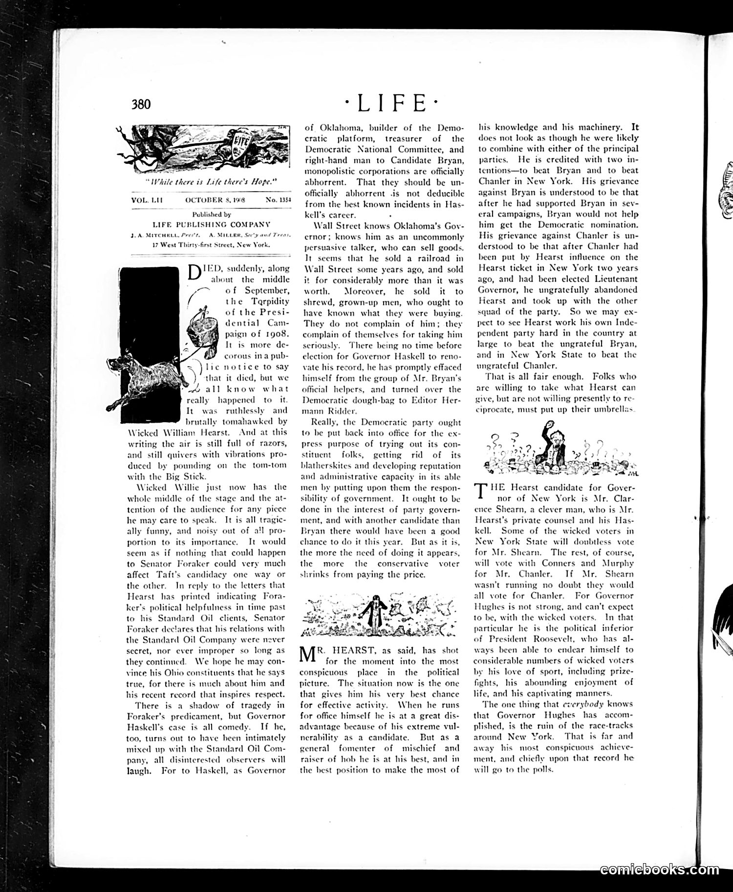 Life — October 8, 1908 — page 6: Life, 1908-10-08