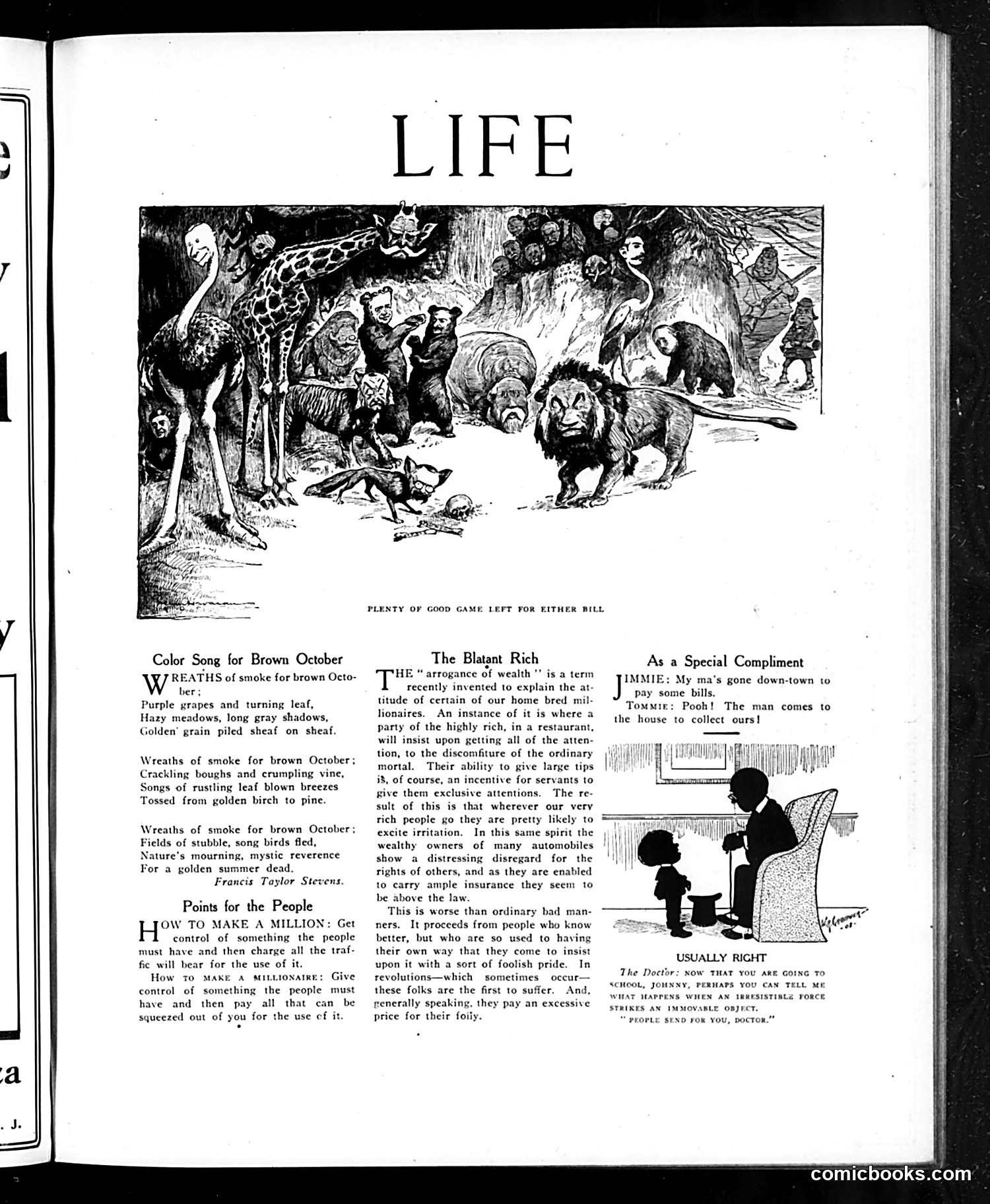 Life — October 15, 1908 — page 7: Life, 1908-10-15