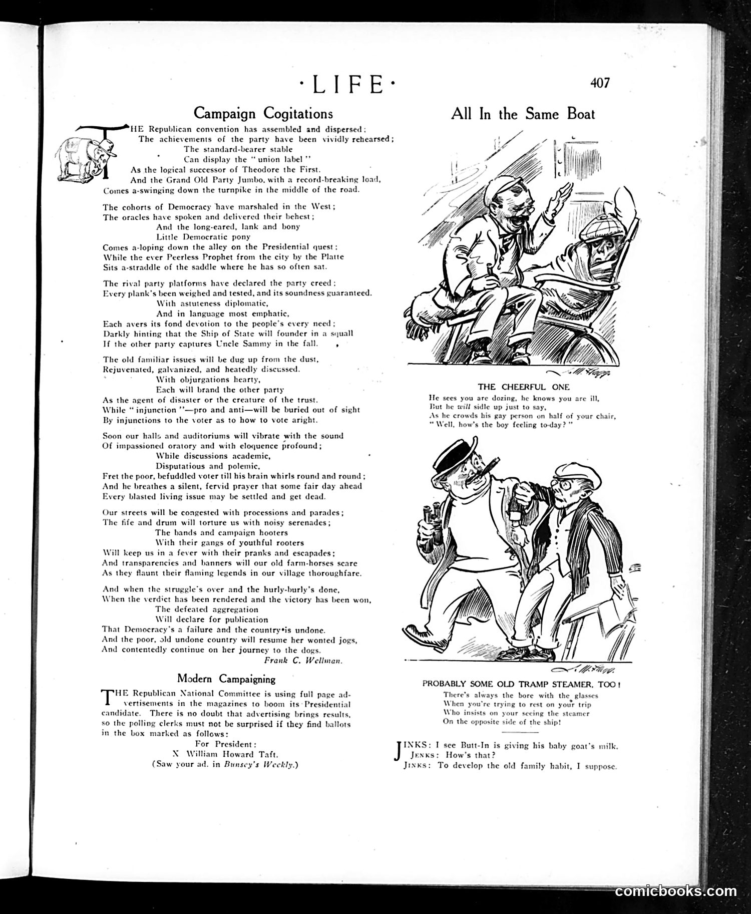 Life — October 15, 1908 — page 9: Life, 1908-10-15