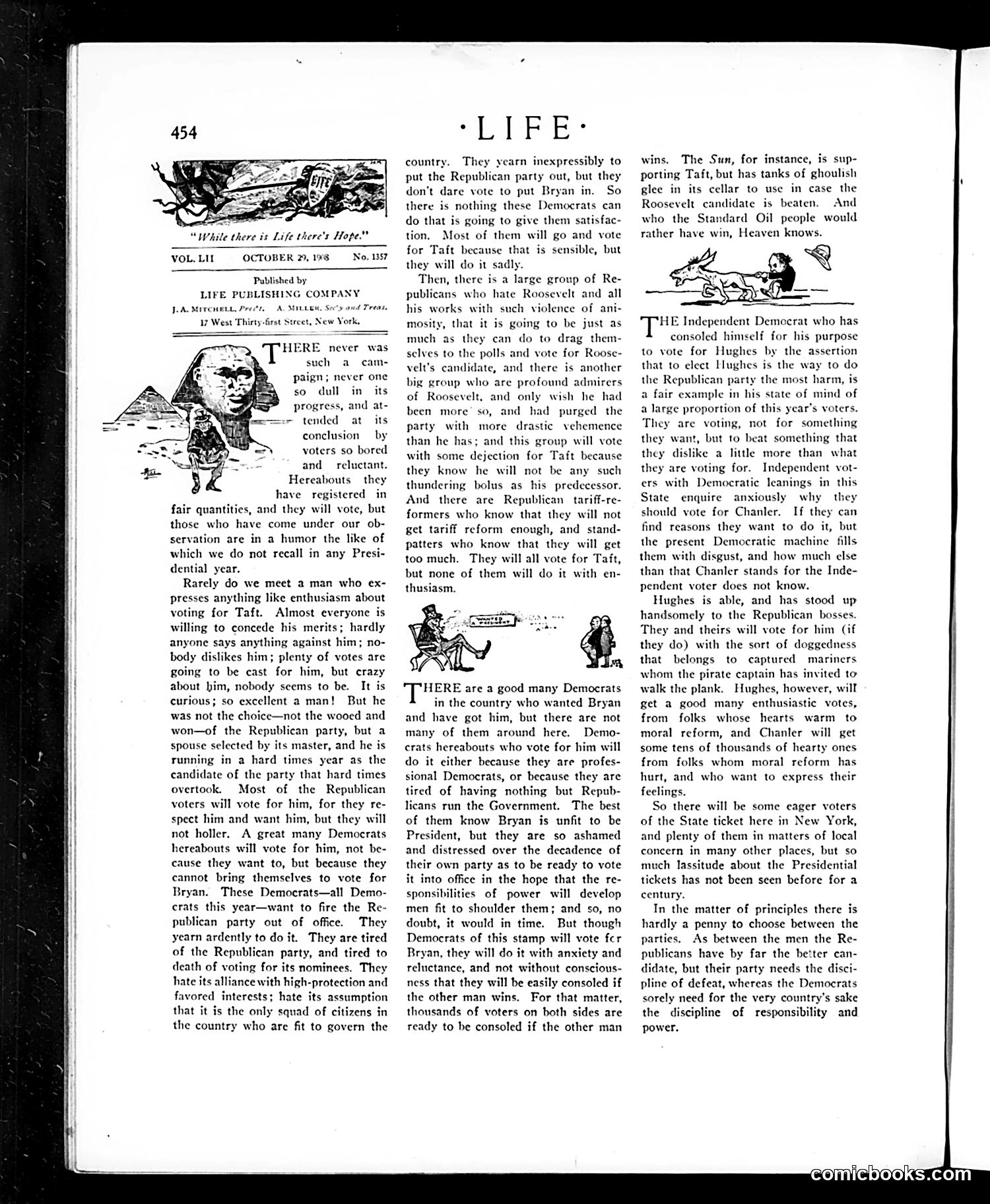 Life — October 29, 1908 — page 4: Life, 1908-10-29