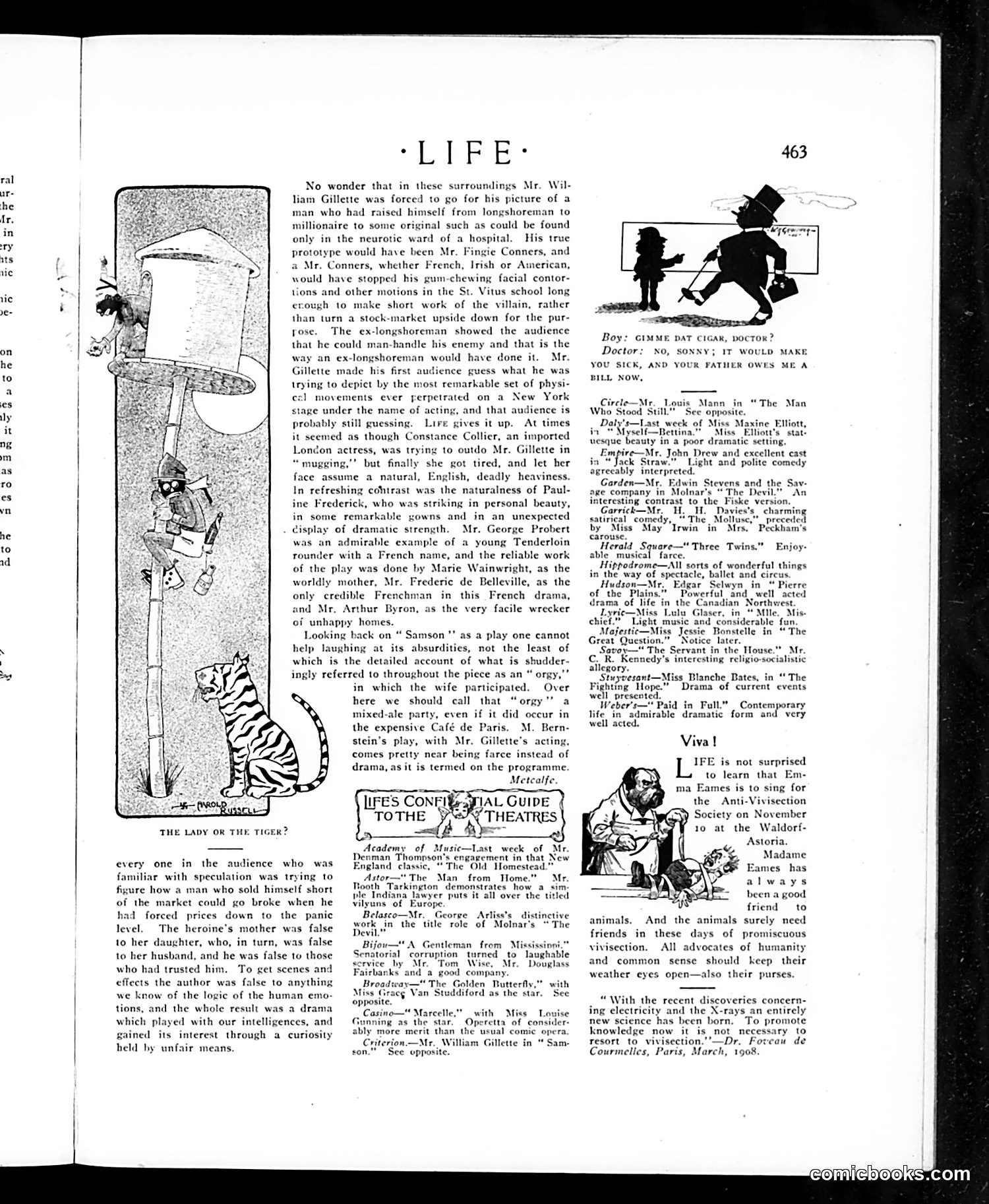 Life — October 29, 1908 — page 13: Life, 1908-10-29