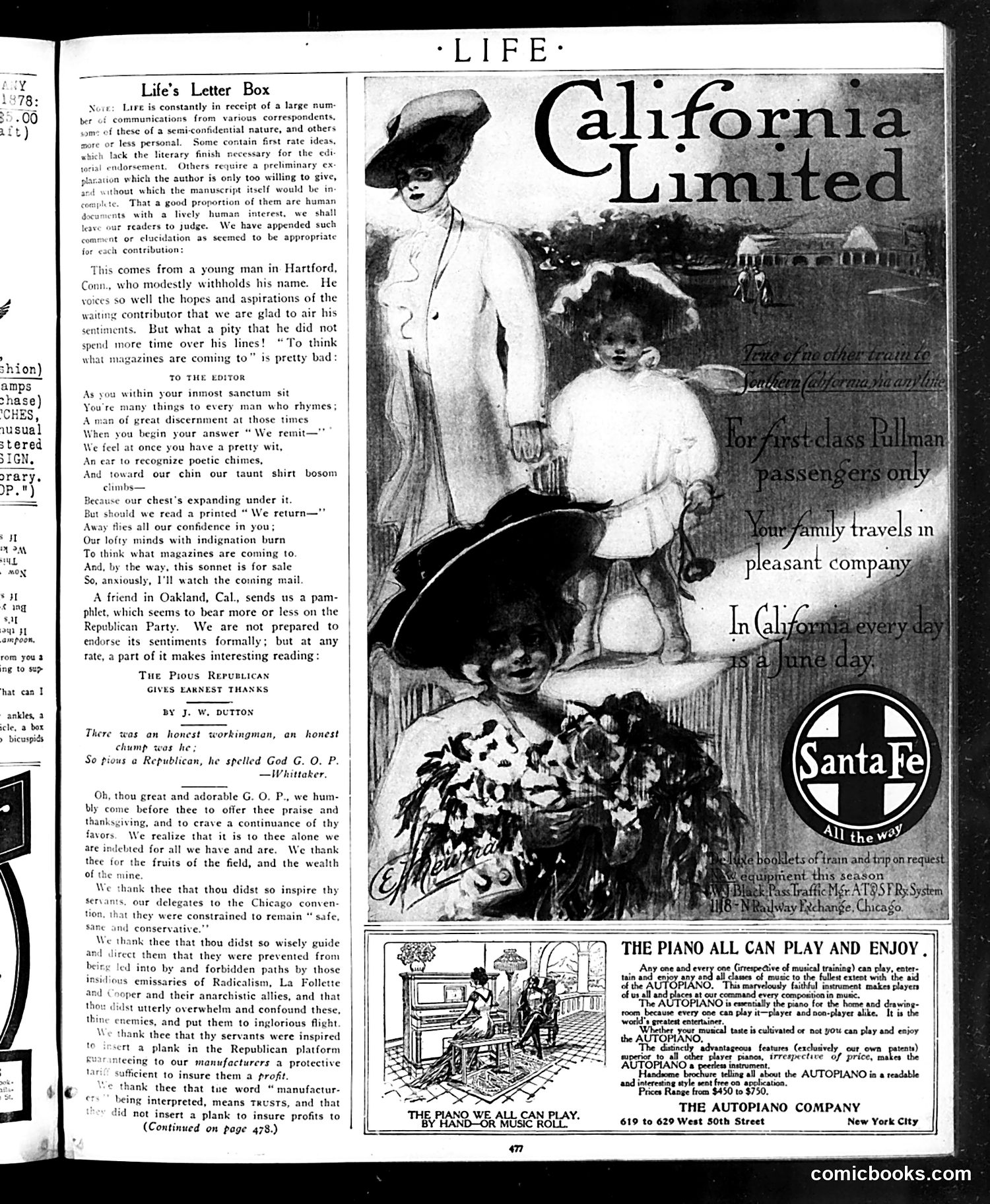 Life — November 5, 1908 — page 7: Life, 1908-11-05