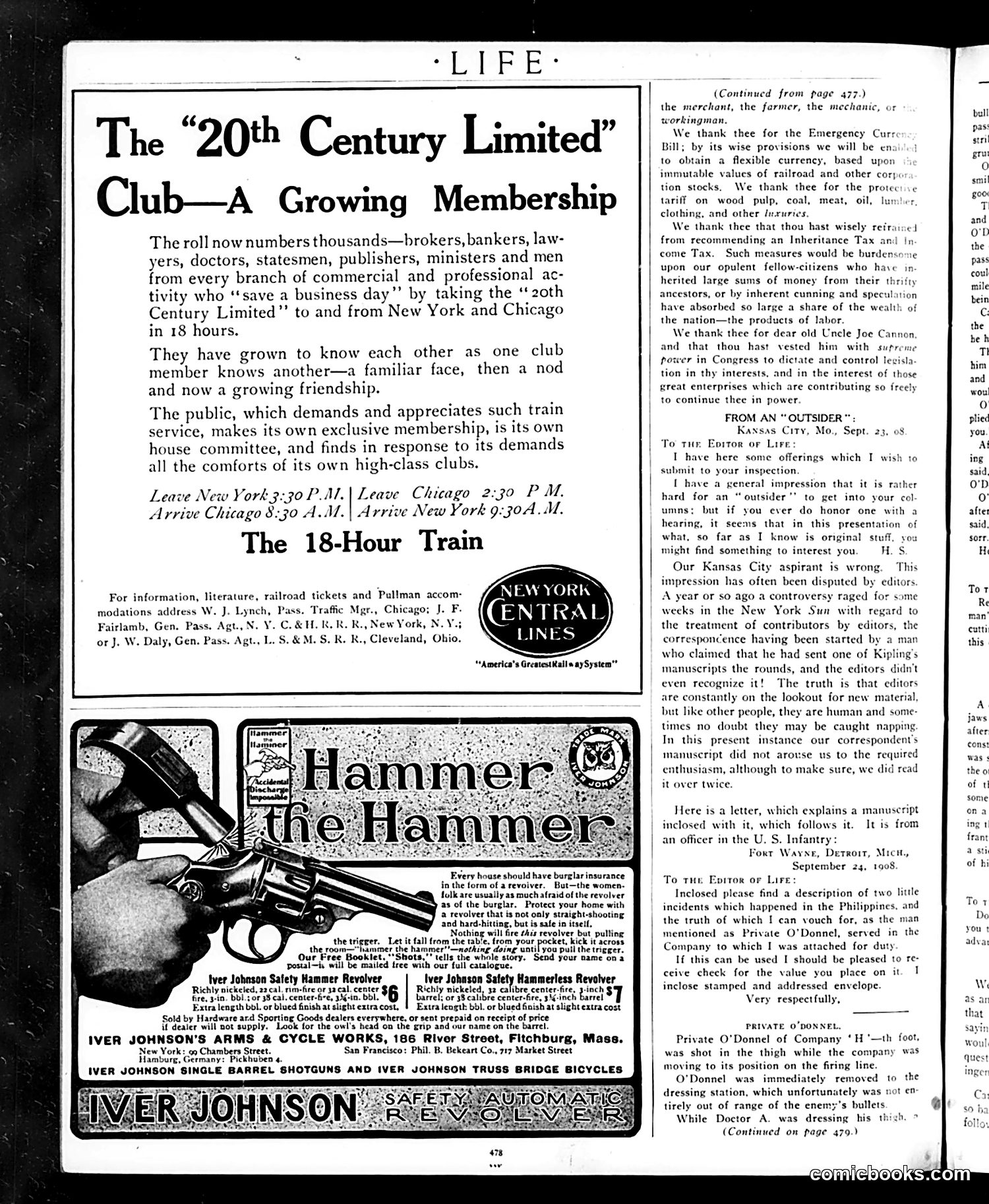 Life — November 5, 1908 — page 8: Life, 1908-11-05